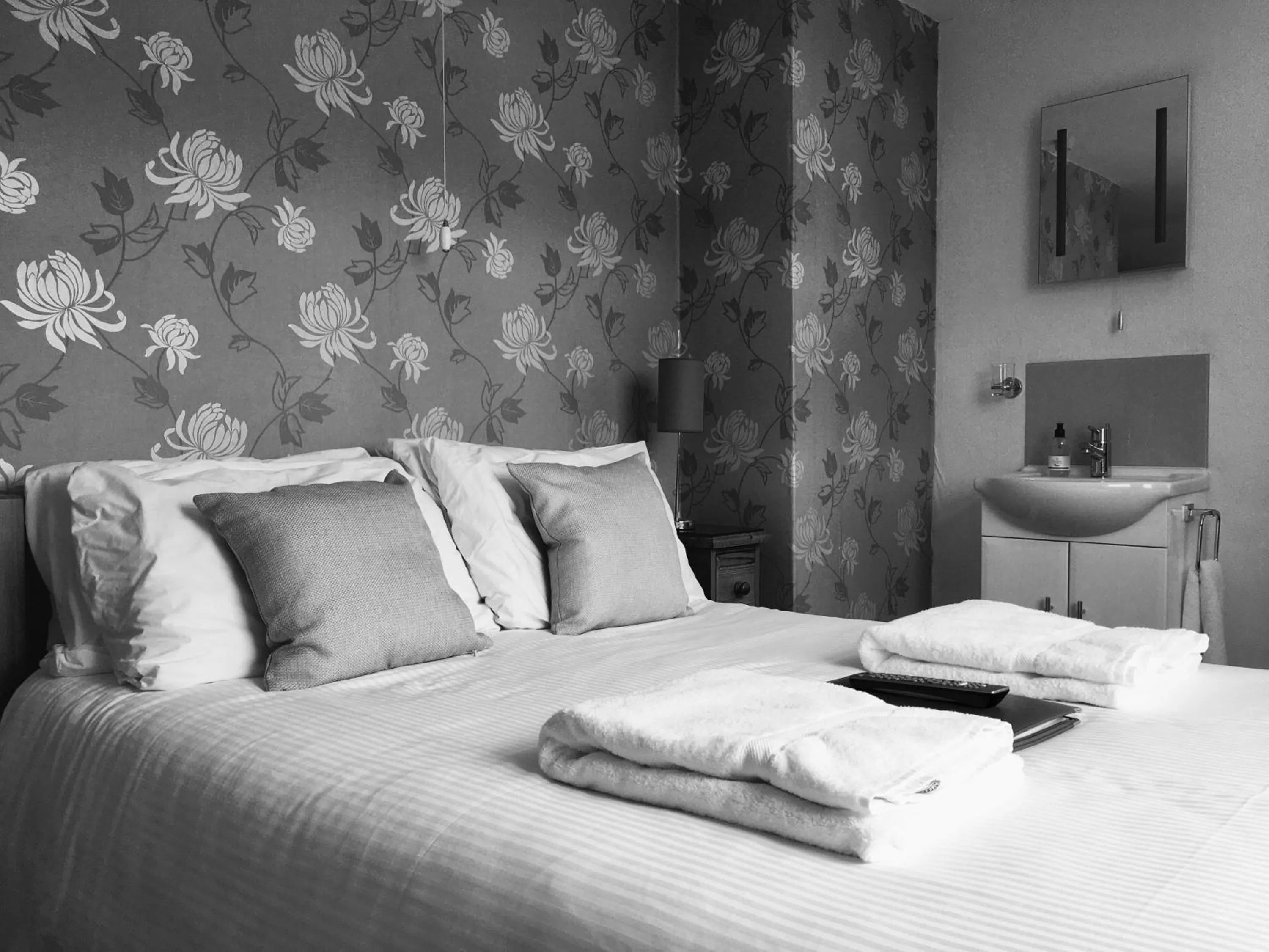 Decorative detail, Bed in Tregorran Guest House Mevagissey