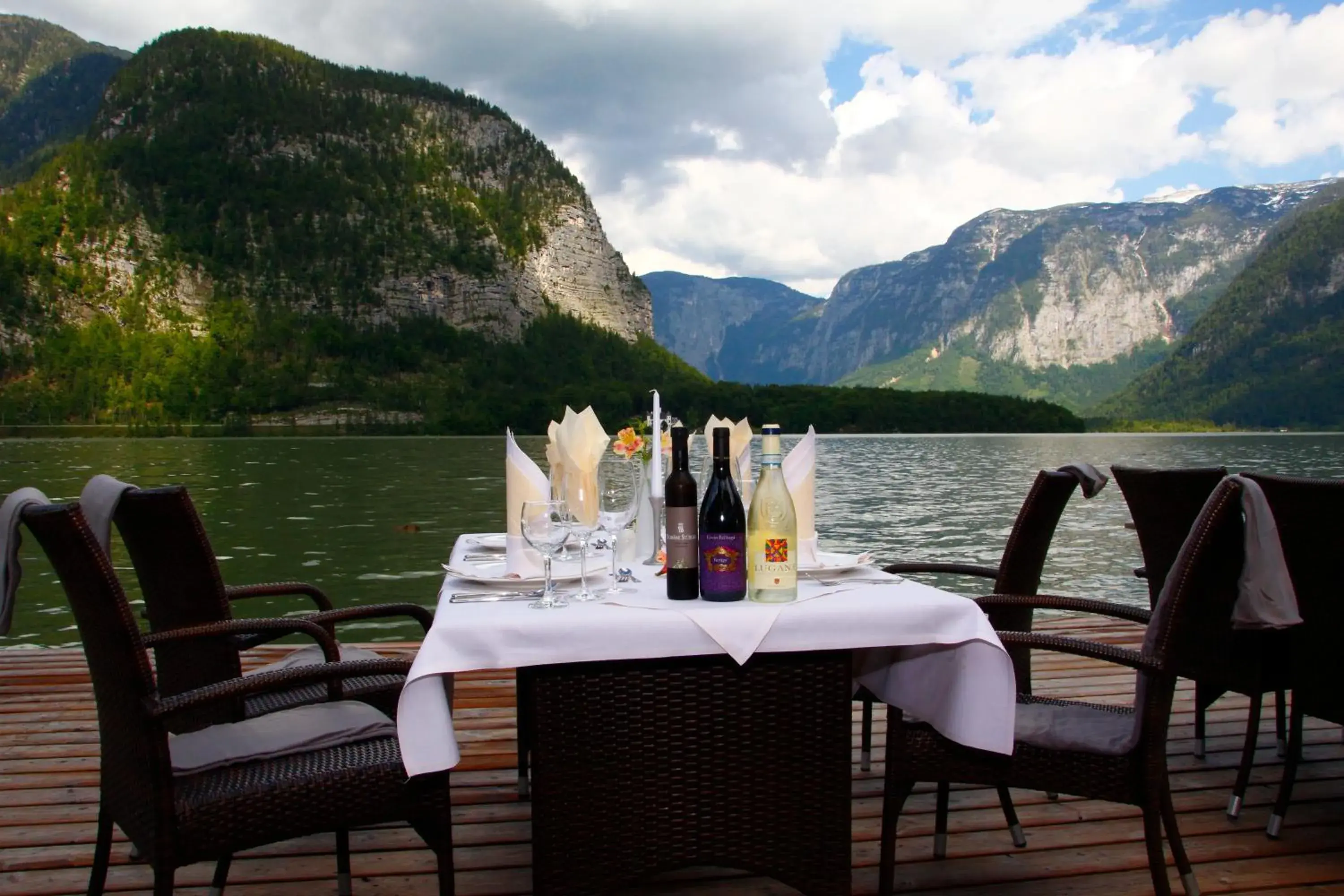 Balcony/Terrace, Restaurant/Places to Eat in Seehotel Grüner Baum