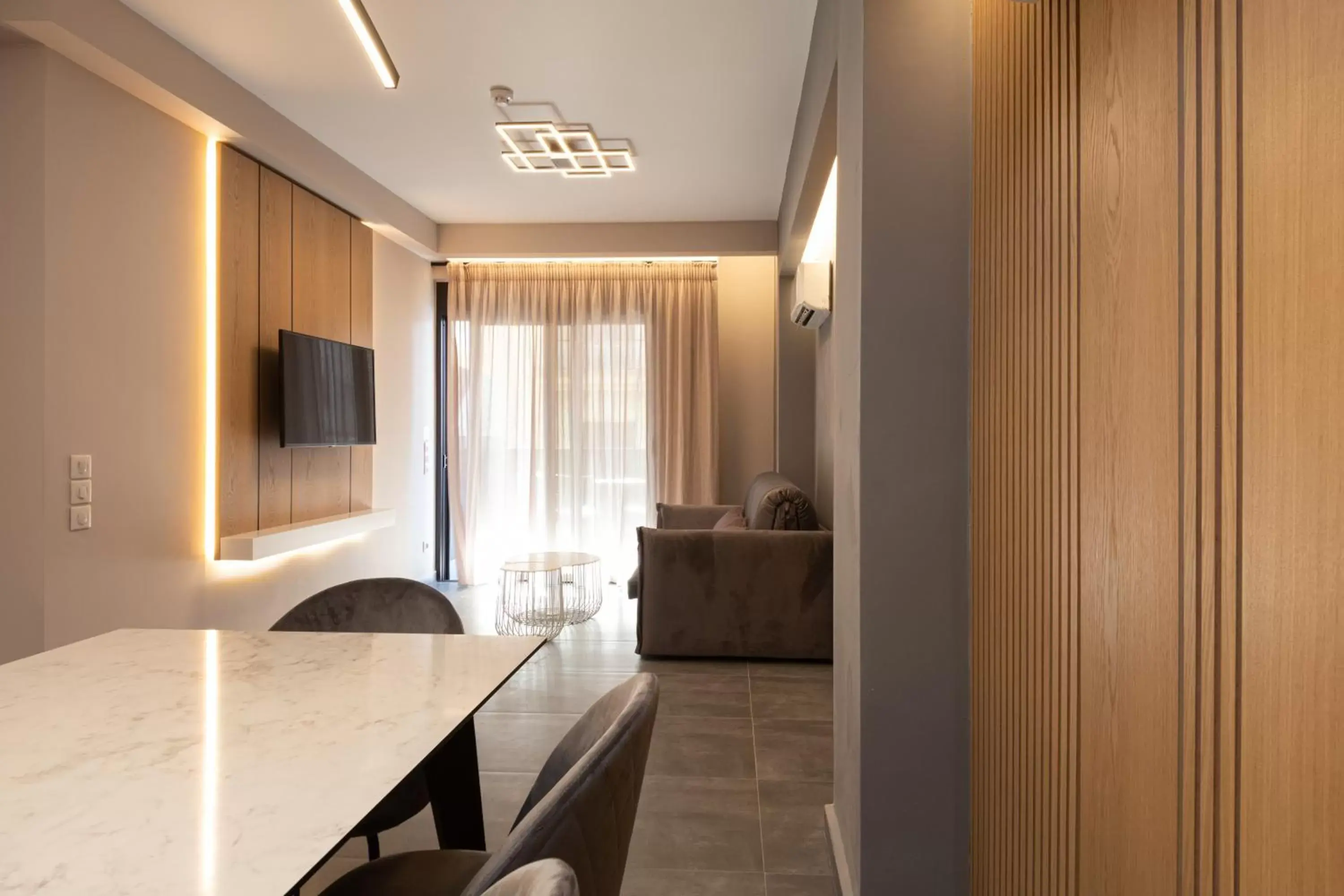 Seating area in LUX&EASY Athens Downtown Residences