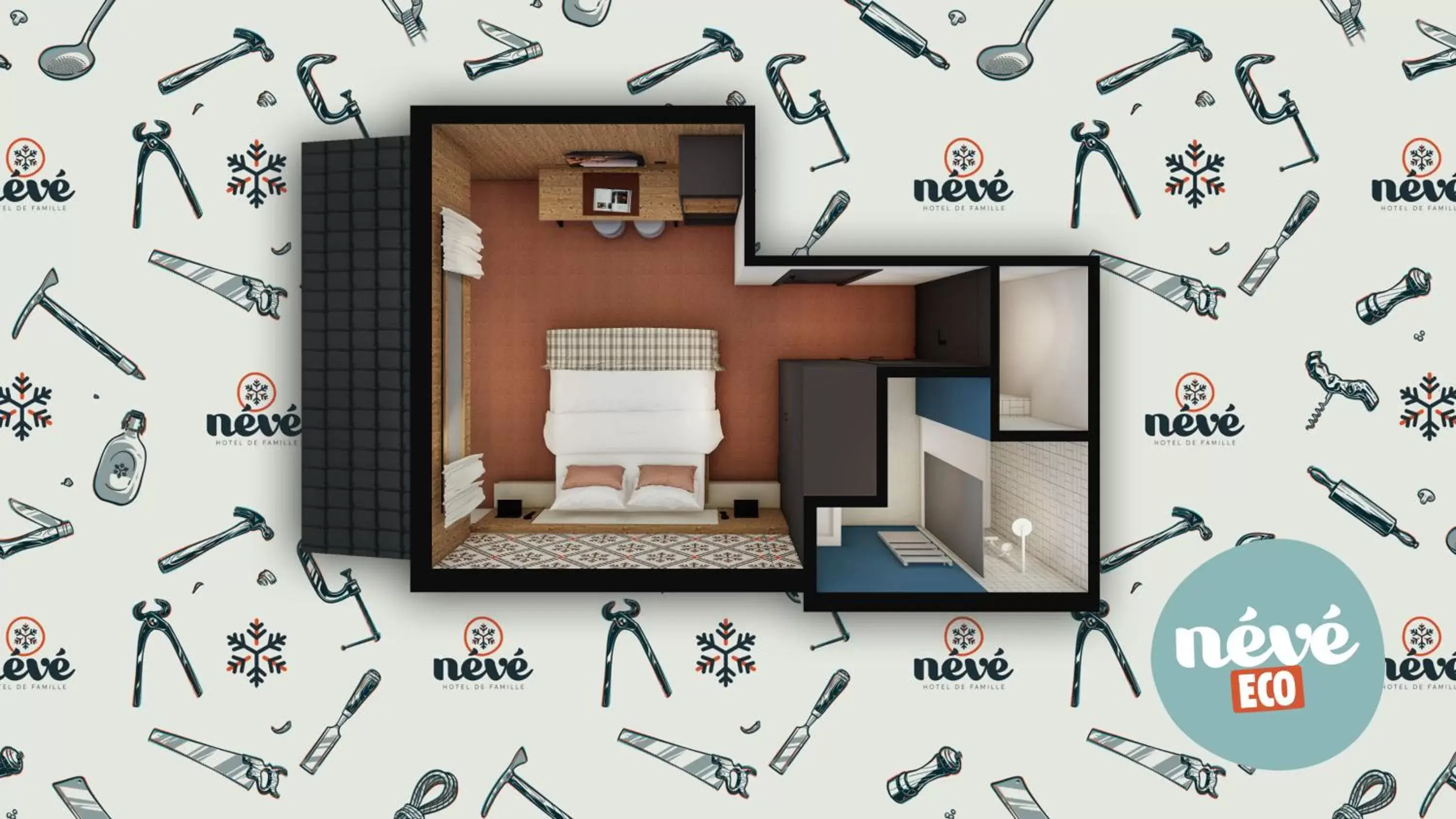 Floor Plan in Hôtel Névé