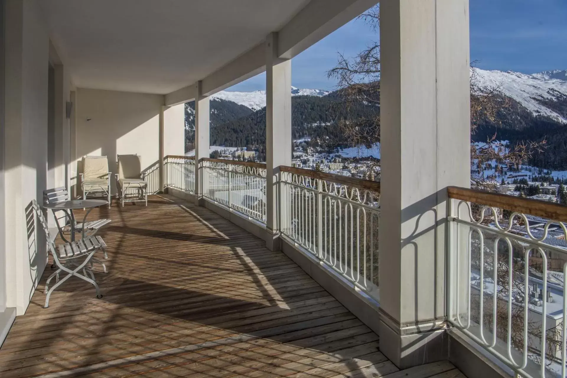 View (from property/room), Balcony/Terrace in Waldhotel & SPA Davos - for body & soul