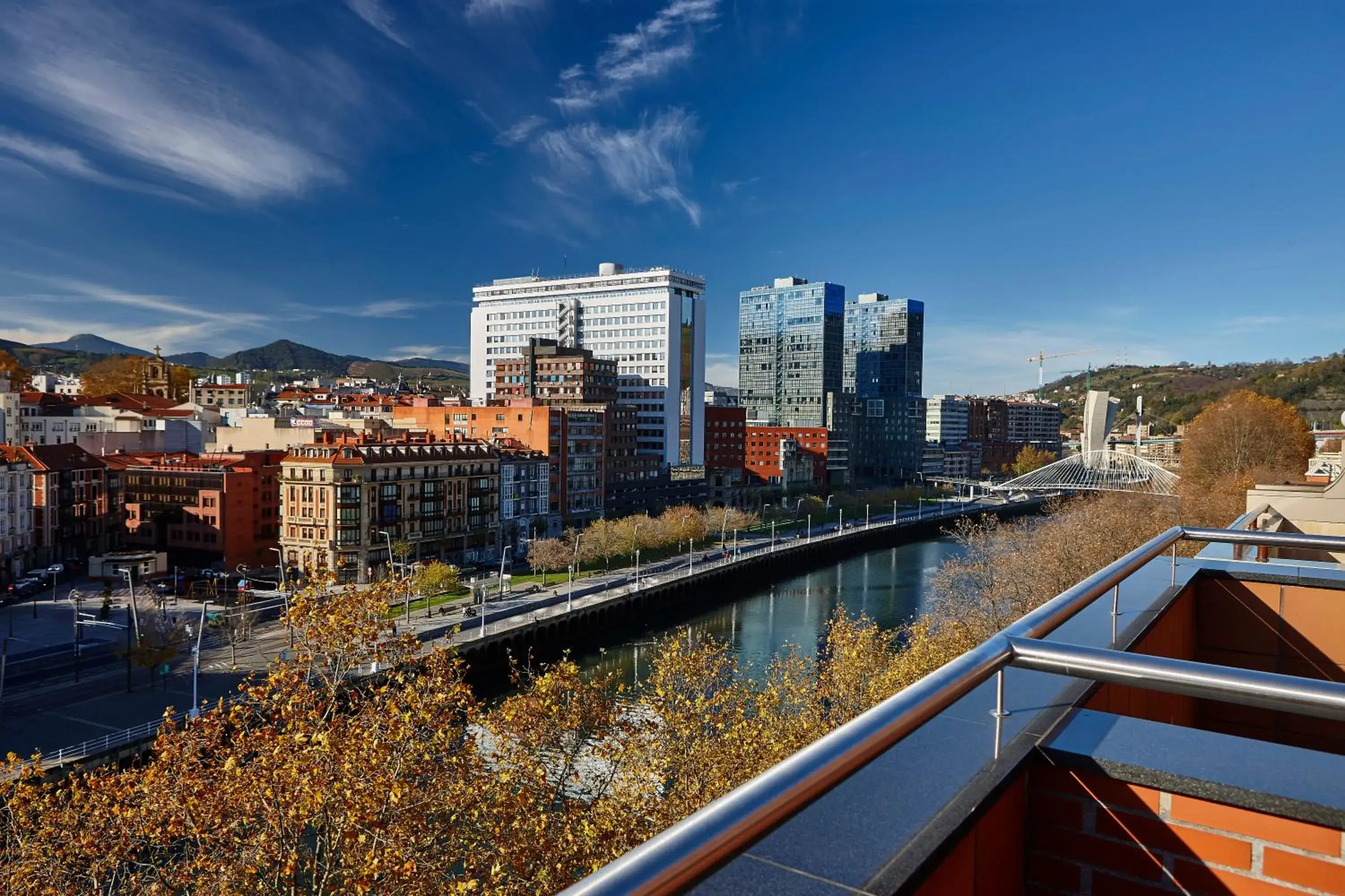 Bed in Hotel Bilbao Plaza