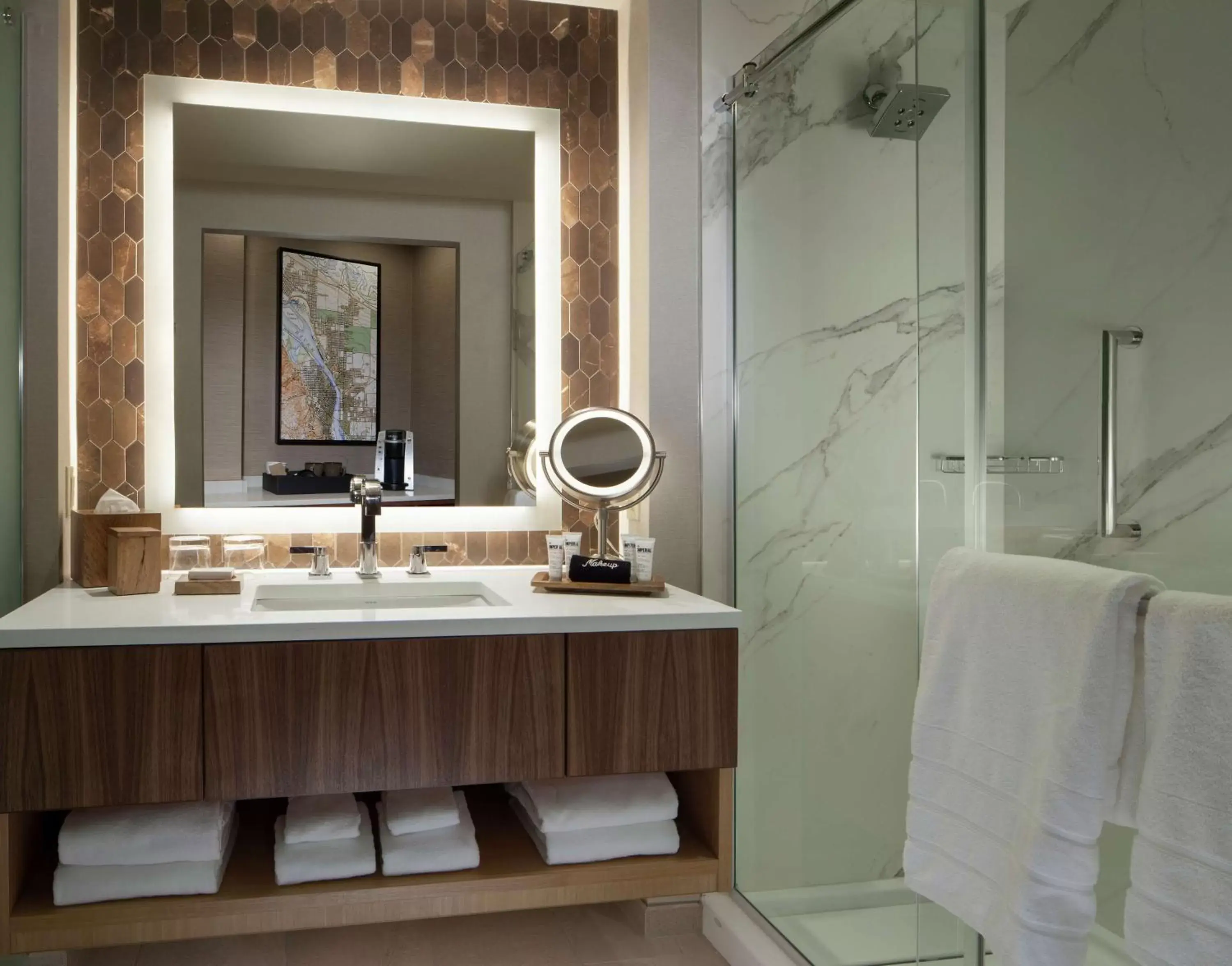 Bathroom in The Porter Portland, Curio Collection By Hilton