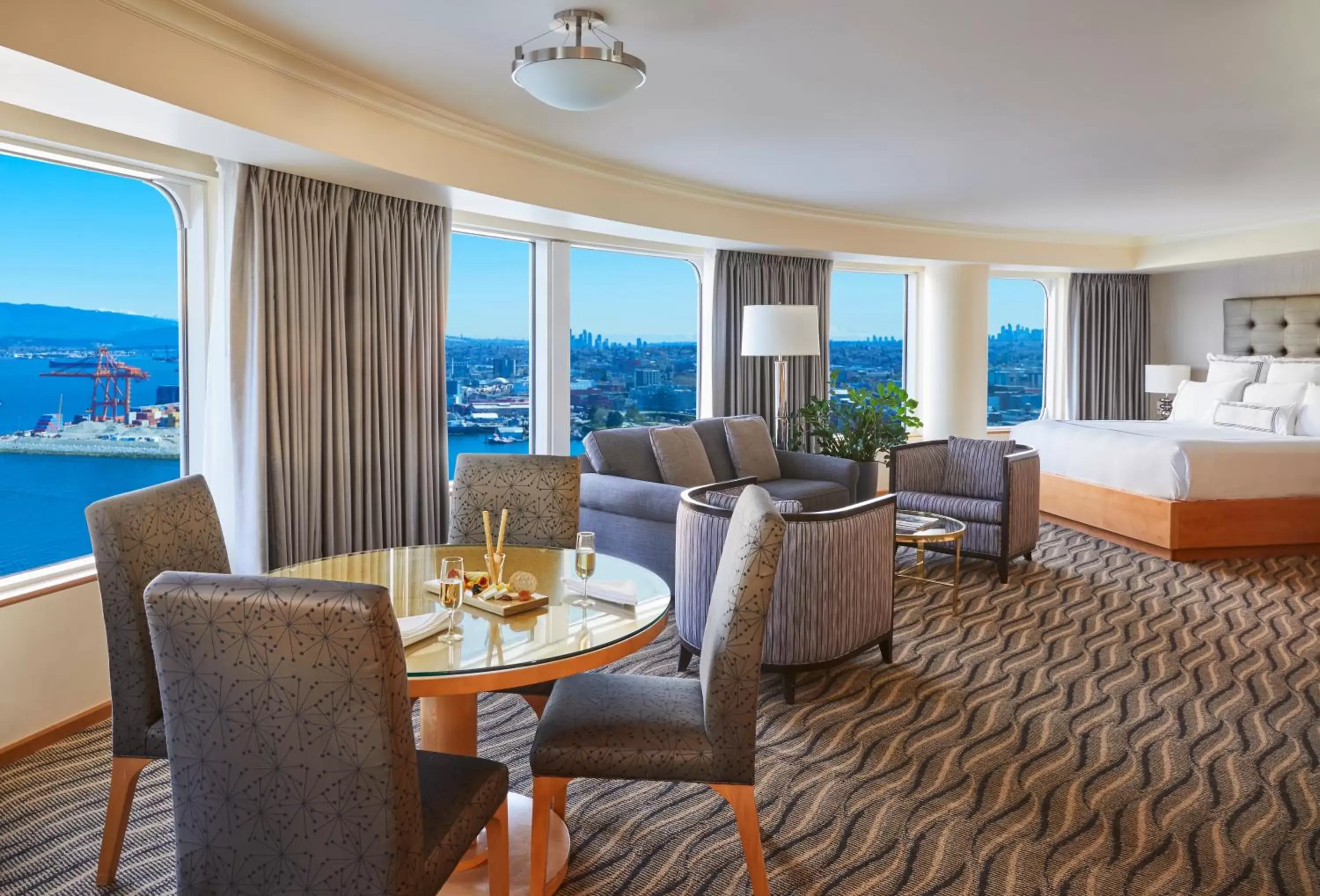 Seating area in Pan Pacific Vancouver