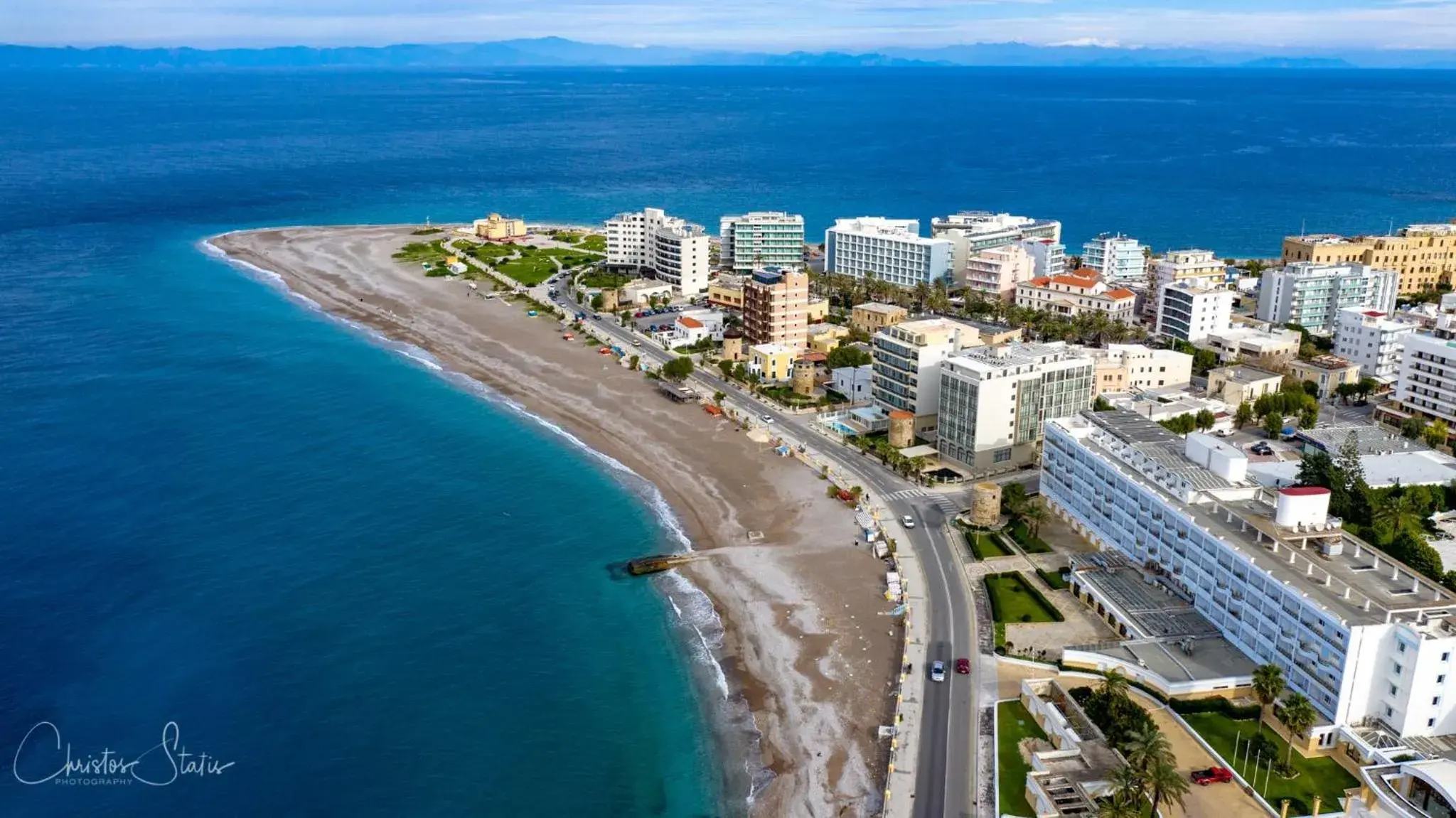 Nearby landmark, Bird's-eye View in Hotel Parthenon Rodos city