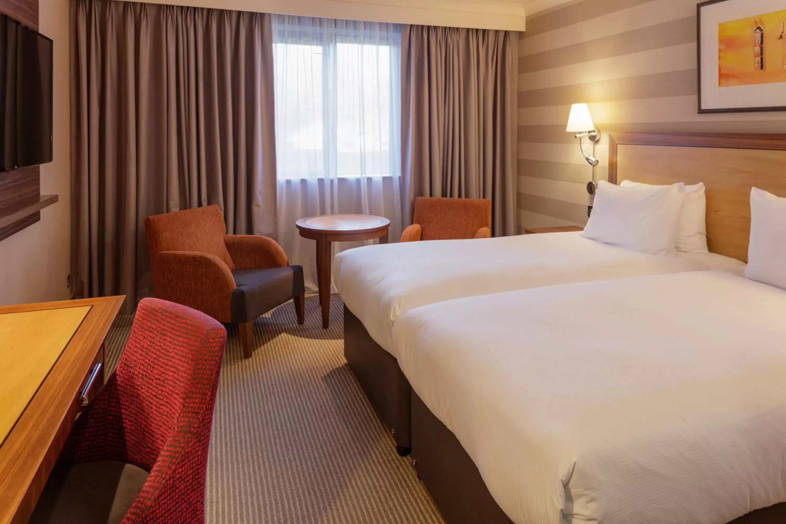 Bedroom, Bed in Cambridge Belfry Hotel & Spa