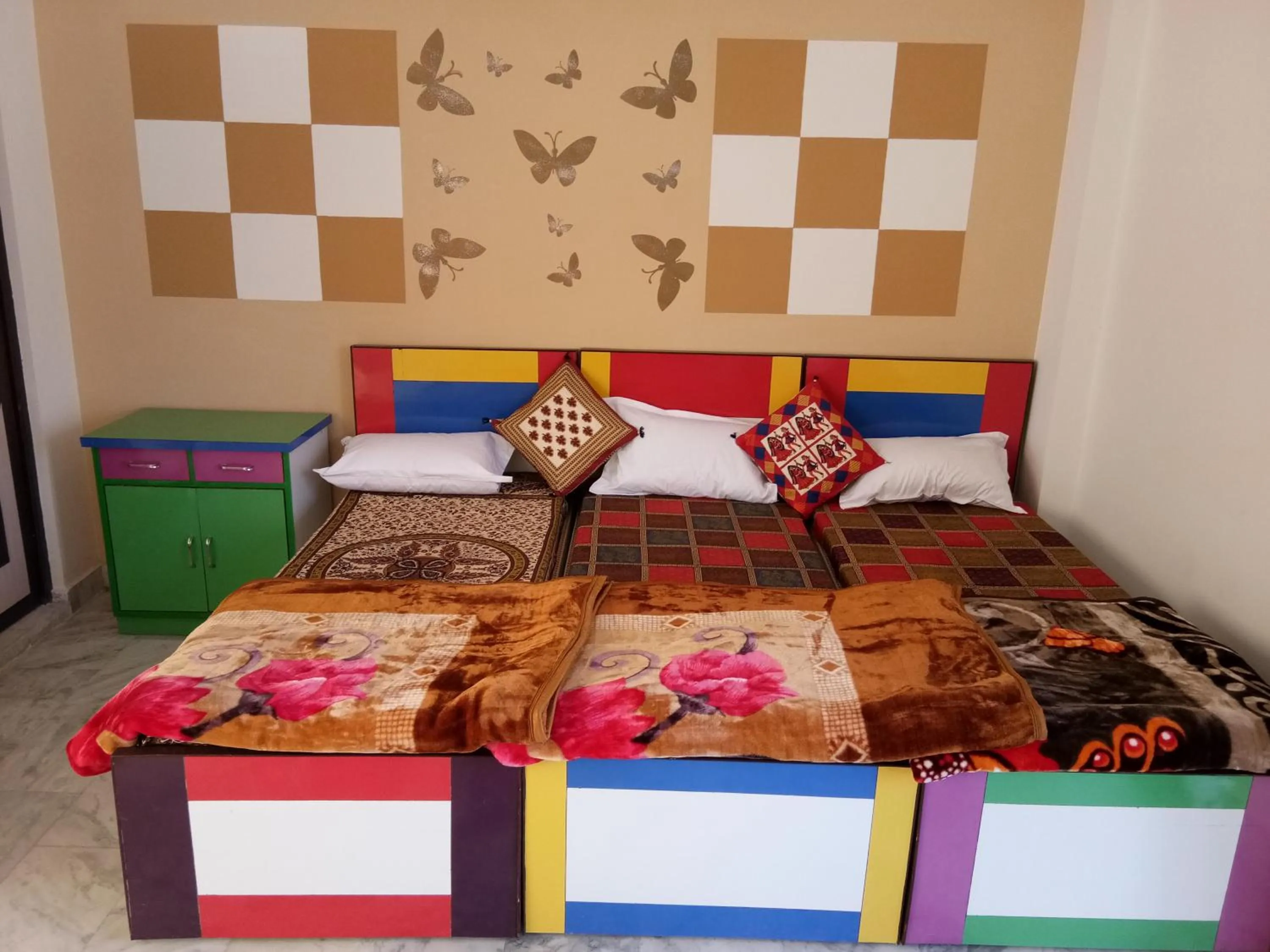 Photo of the whole room, Bed in Friends Home Stay - Agra