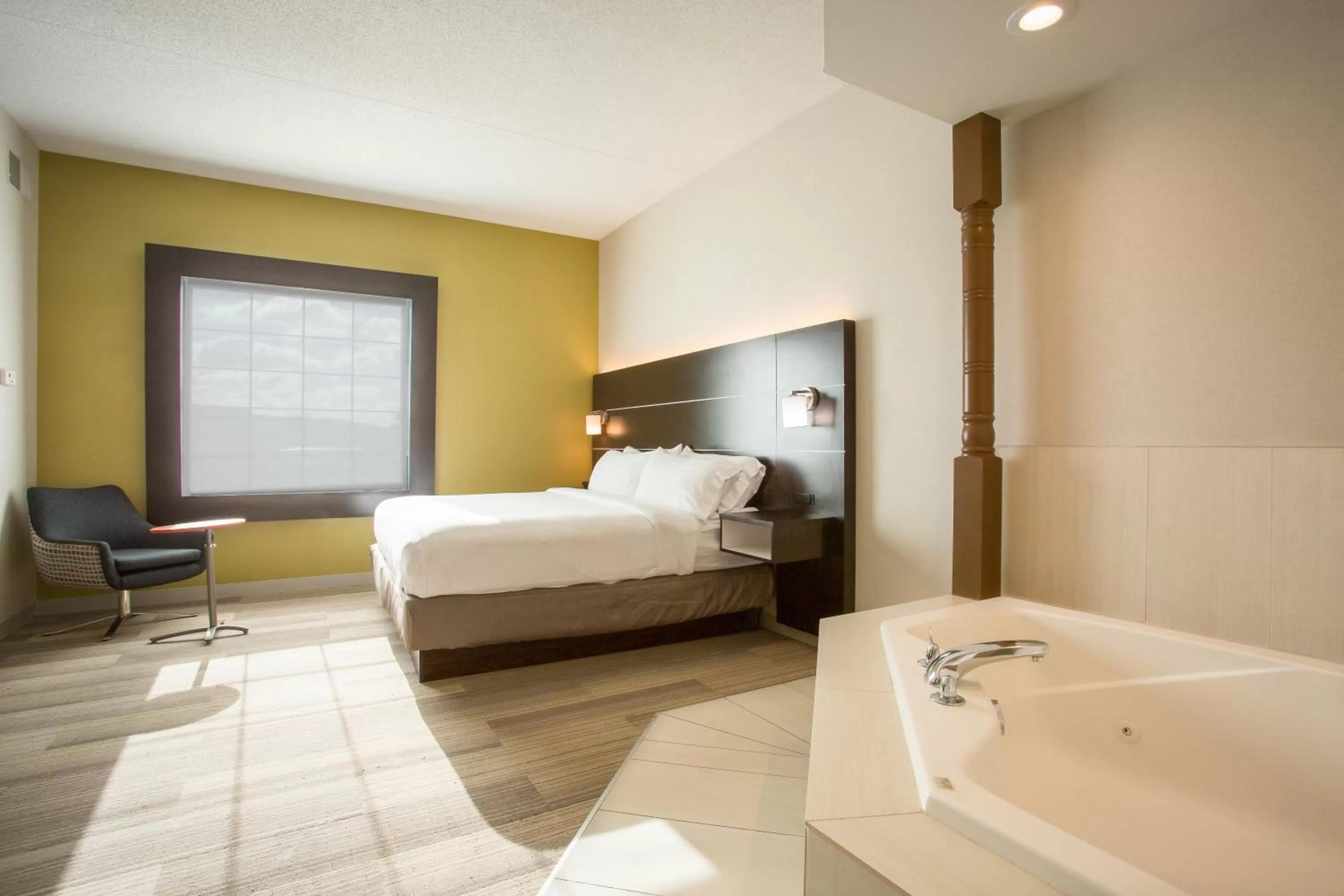 Decorative detail, Bed in Holiday Inn Express Hotel & Suites Reading by IHG