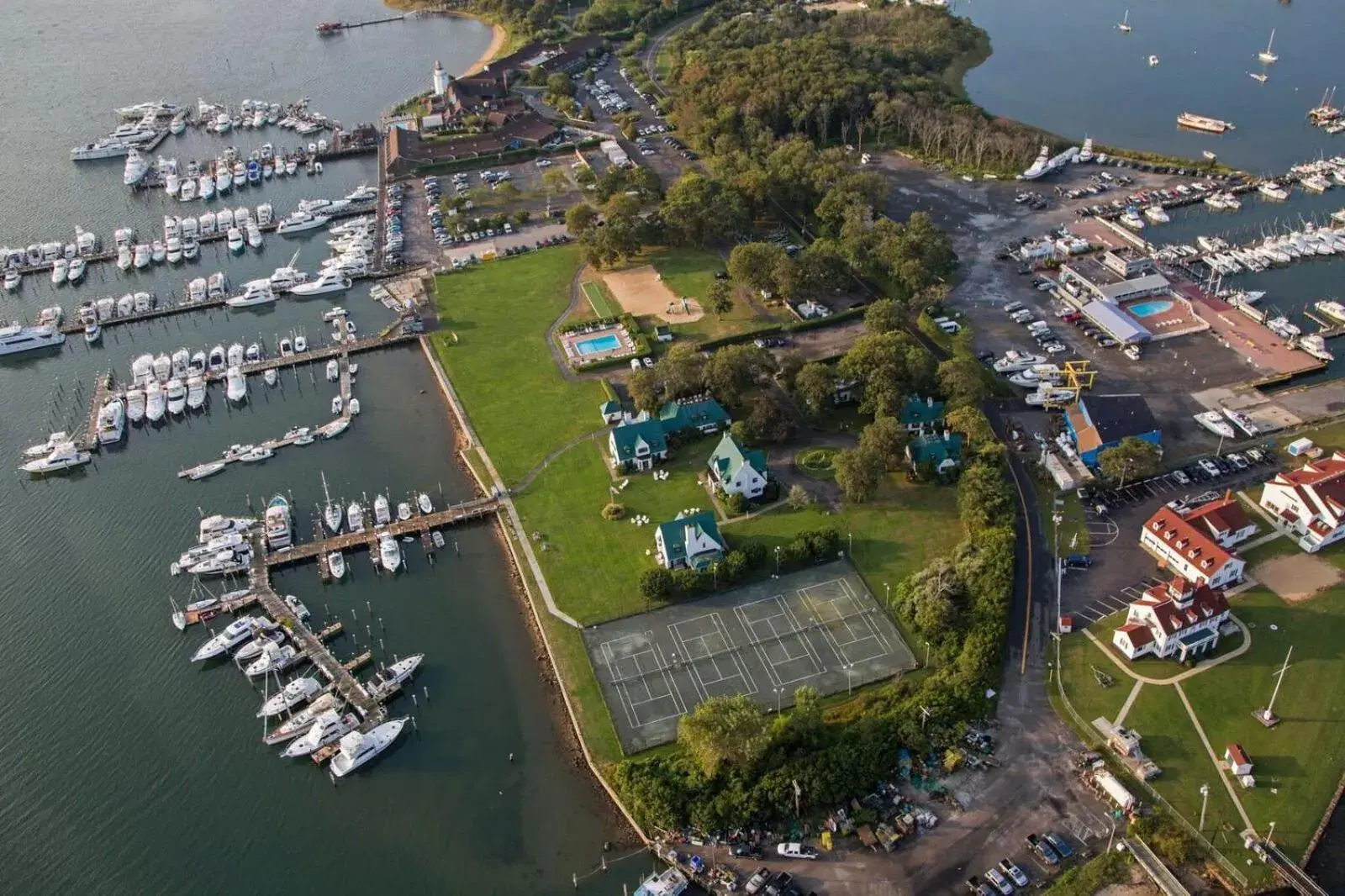 Bird's eye view, Bird's-eye View in Montauk Yacht Club