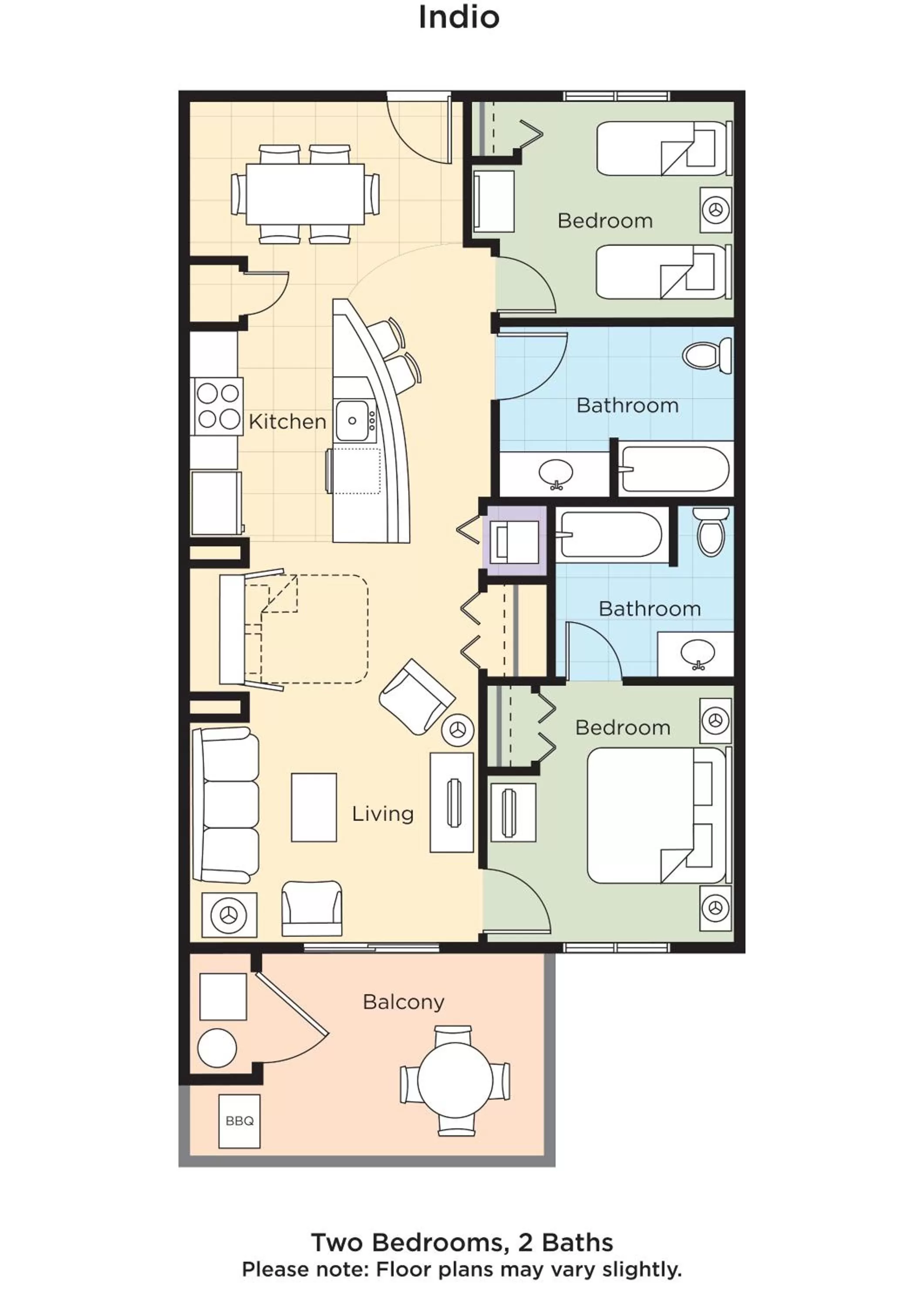 Floor plan in WorldMark Indio
