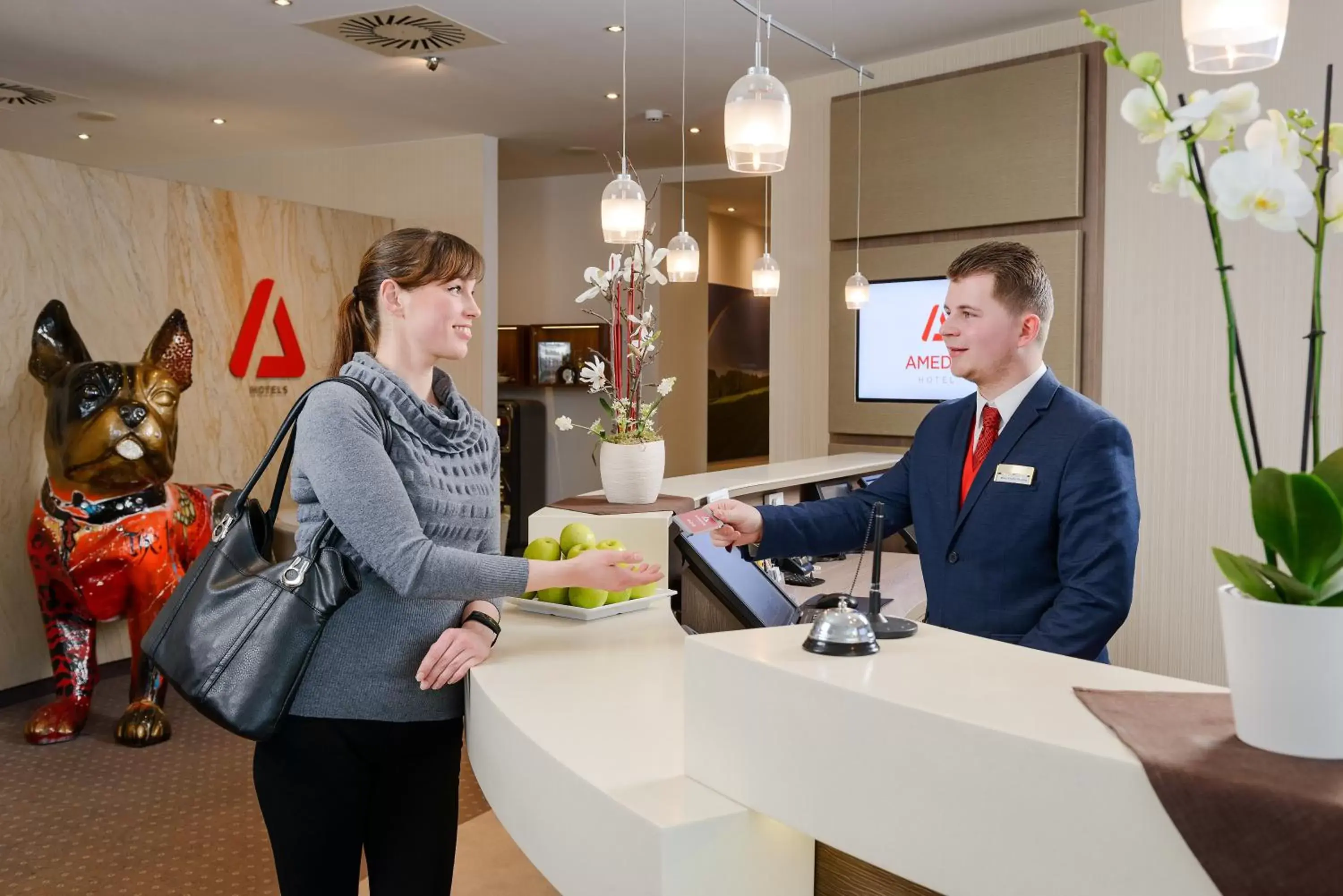 Lobby or reception in Amedia Dresden Elbpromenade, Trademark Collection by Wyndham