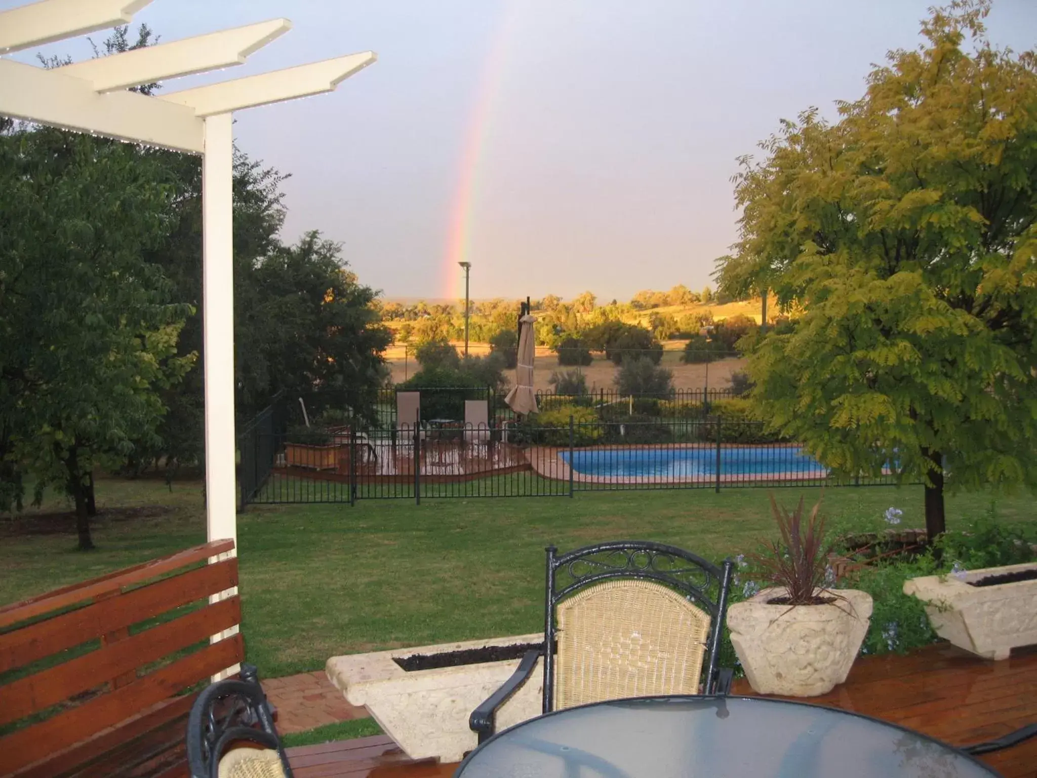 Balcony/Terrace, Swimming Pool in Pericoe Retreat