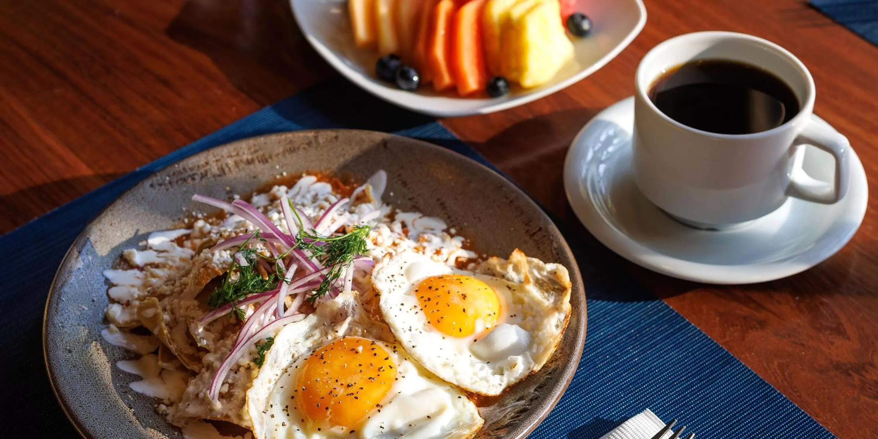 American breakfast in Real de Minas San Miguel de Allende