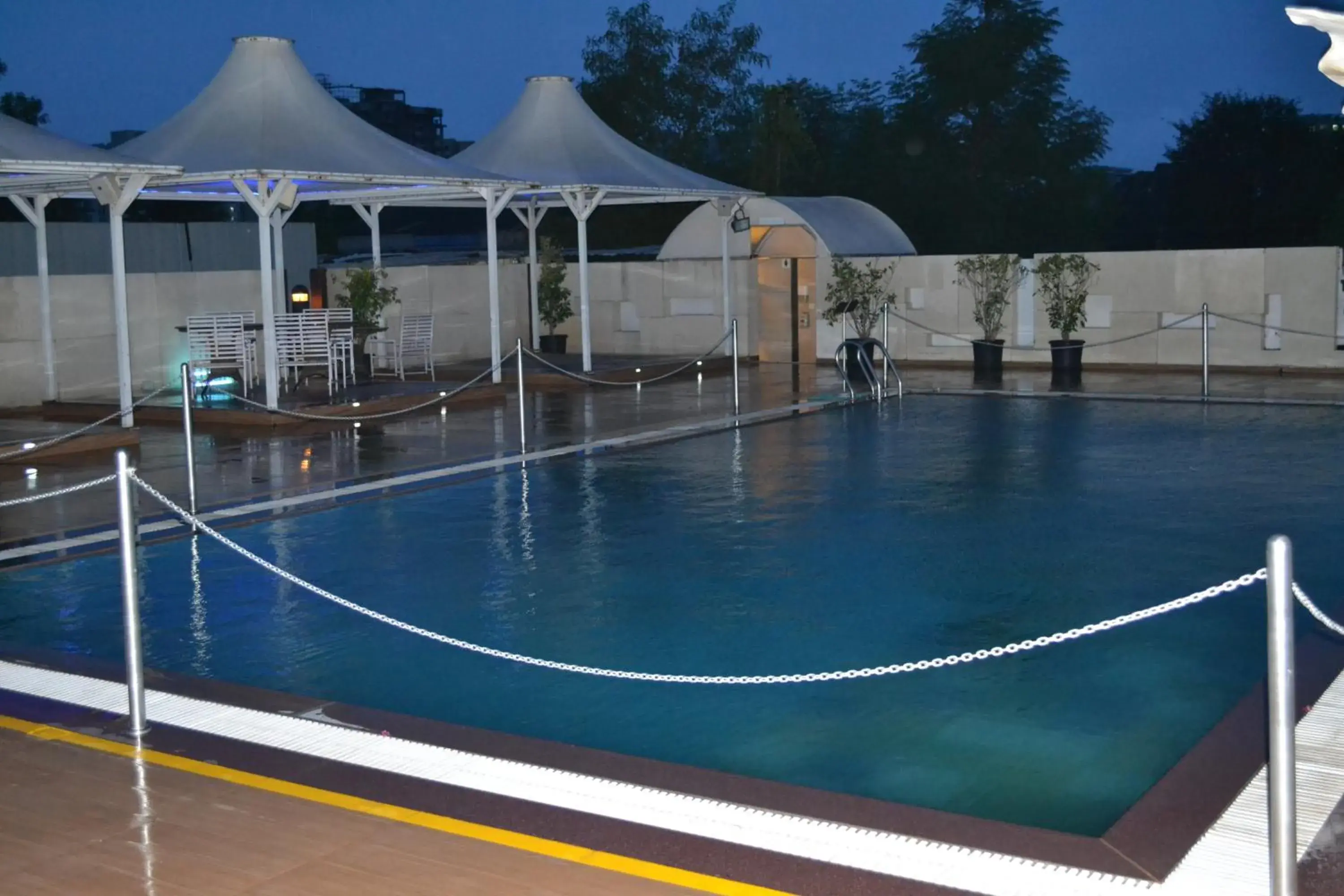 Night, Swimming Pool in Sayaji