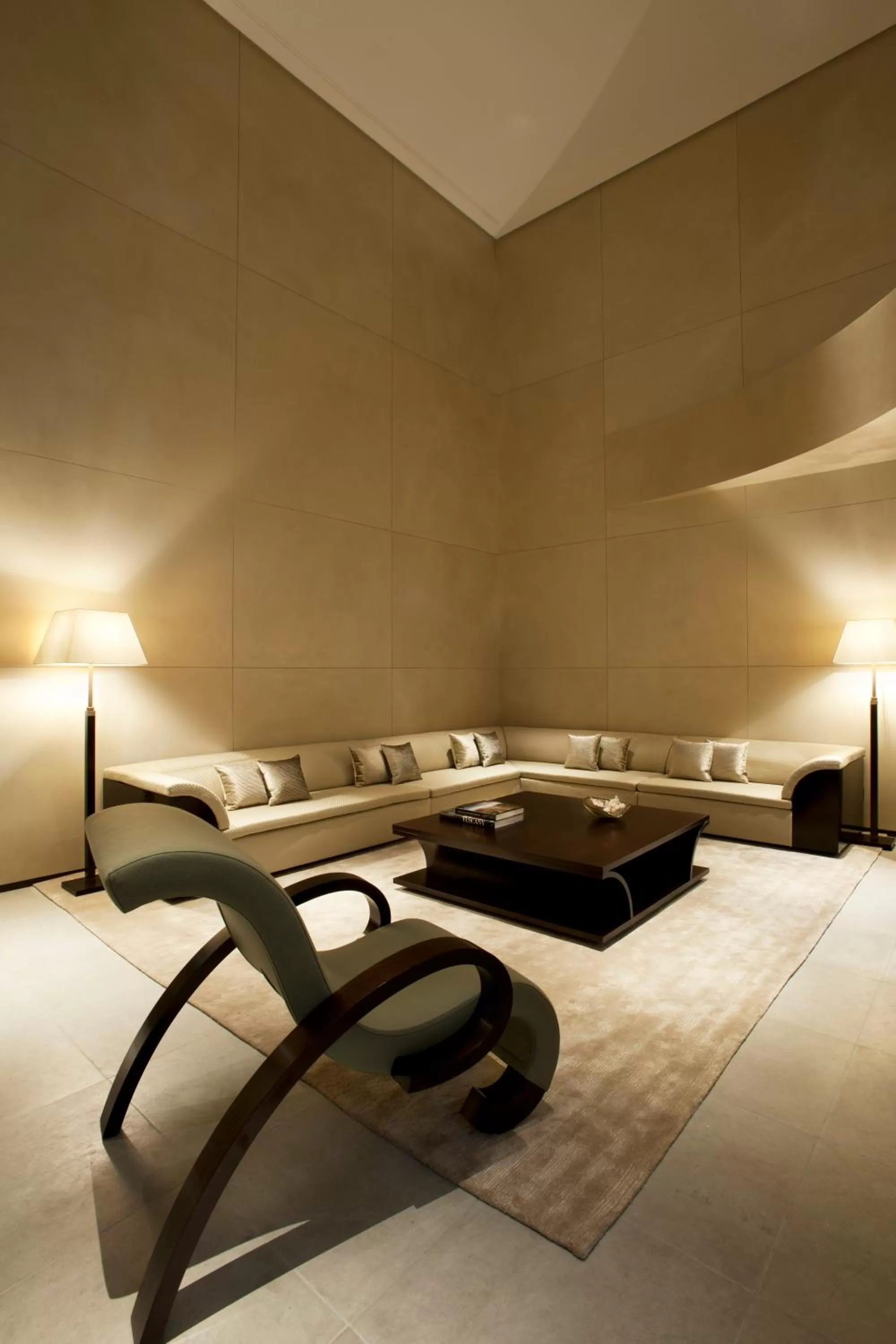 Living room in Armani Hotel Milano