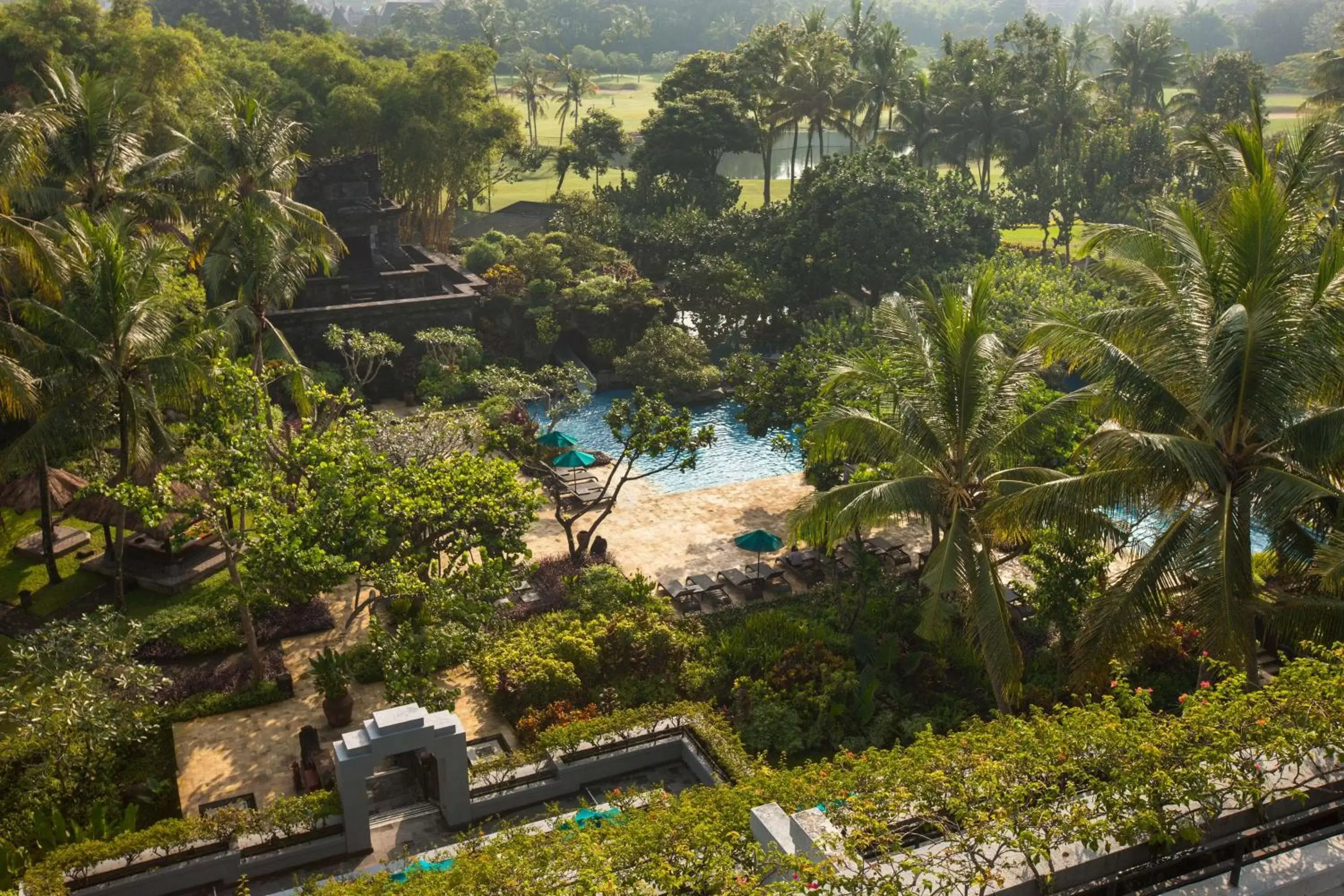 Swimming pool, Bird's-eye View in Hyatt Regency Yogyakarta