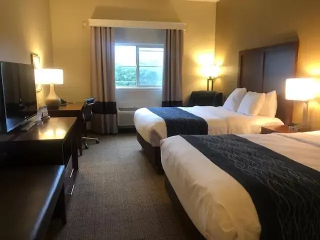 Bed in Comfort Inn & Suites Ukiah Mendocino County