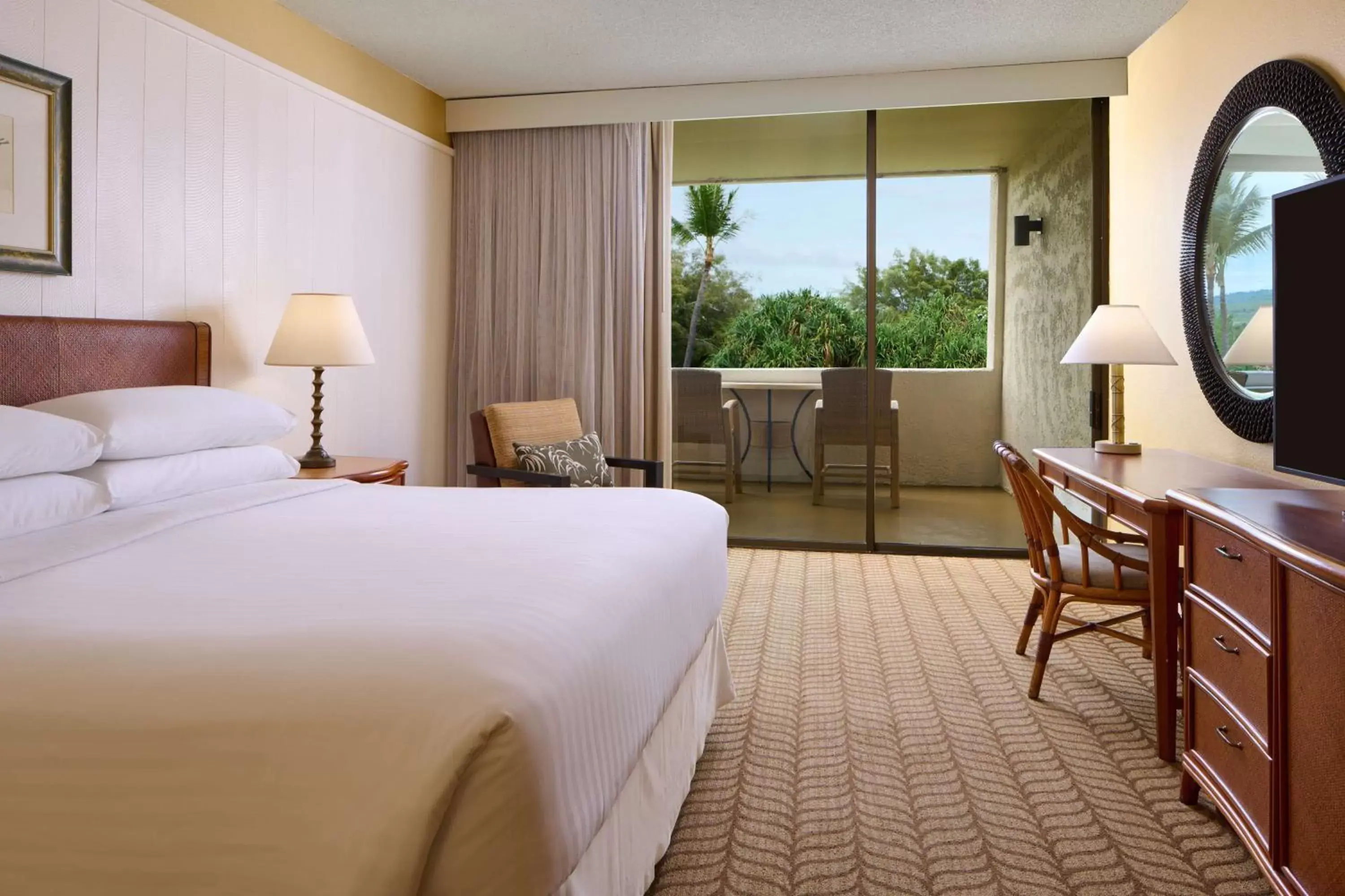 Bedroom in Outrigger Kona Resort and Spa