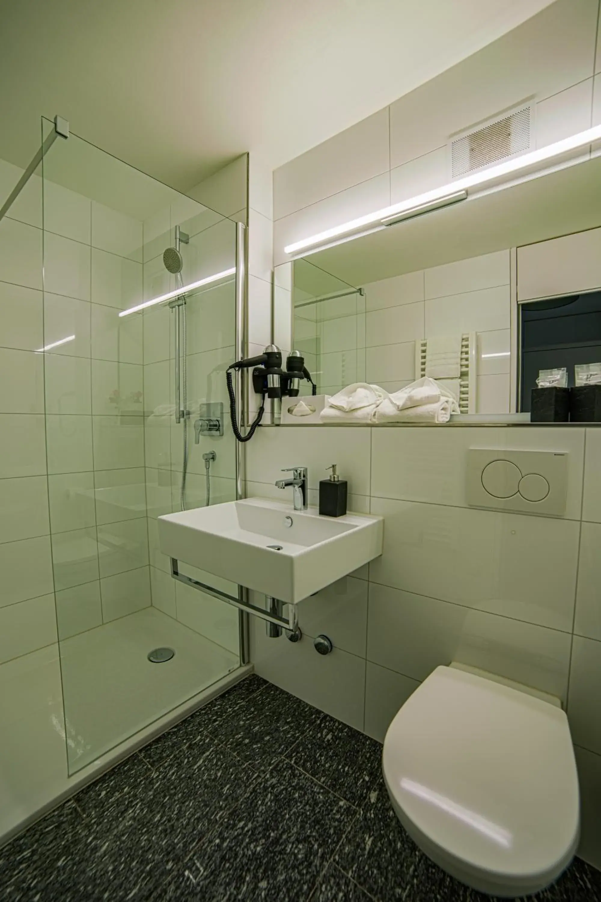 Decorative detail, Bathroom in Hotel Sursee
