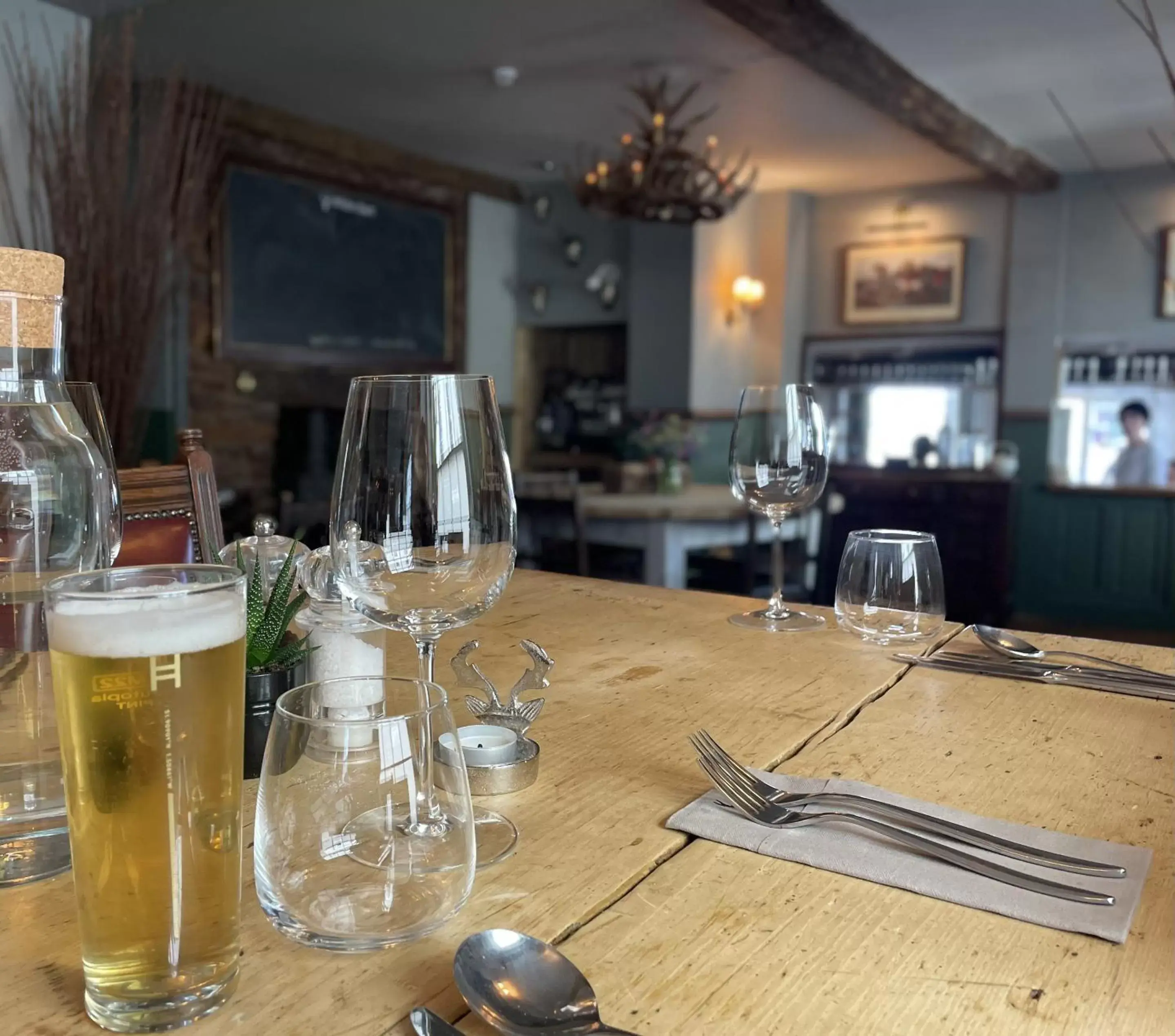 Dining area in White Hart Hotel