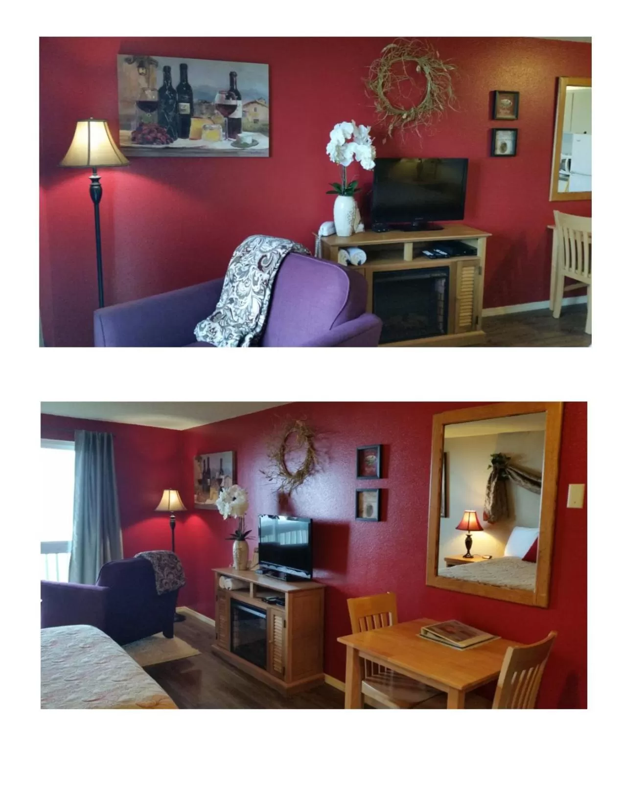 Living room in Silver Surf Motel