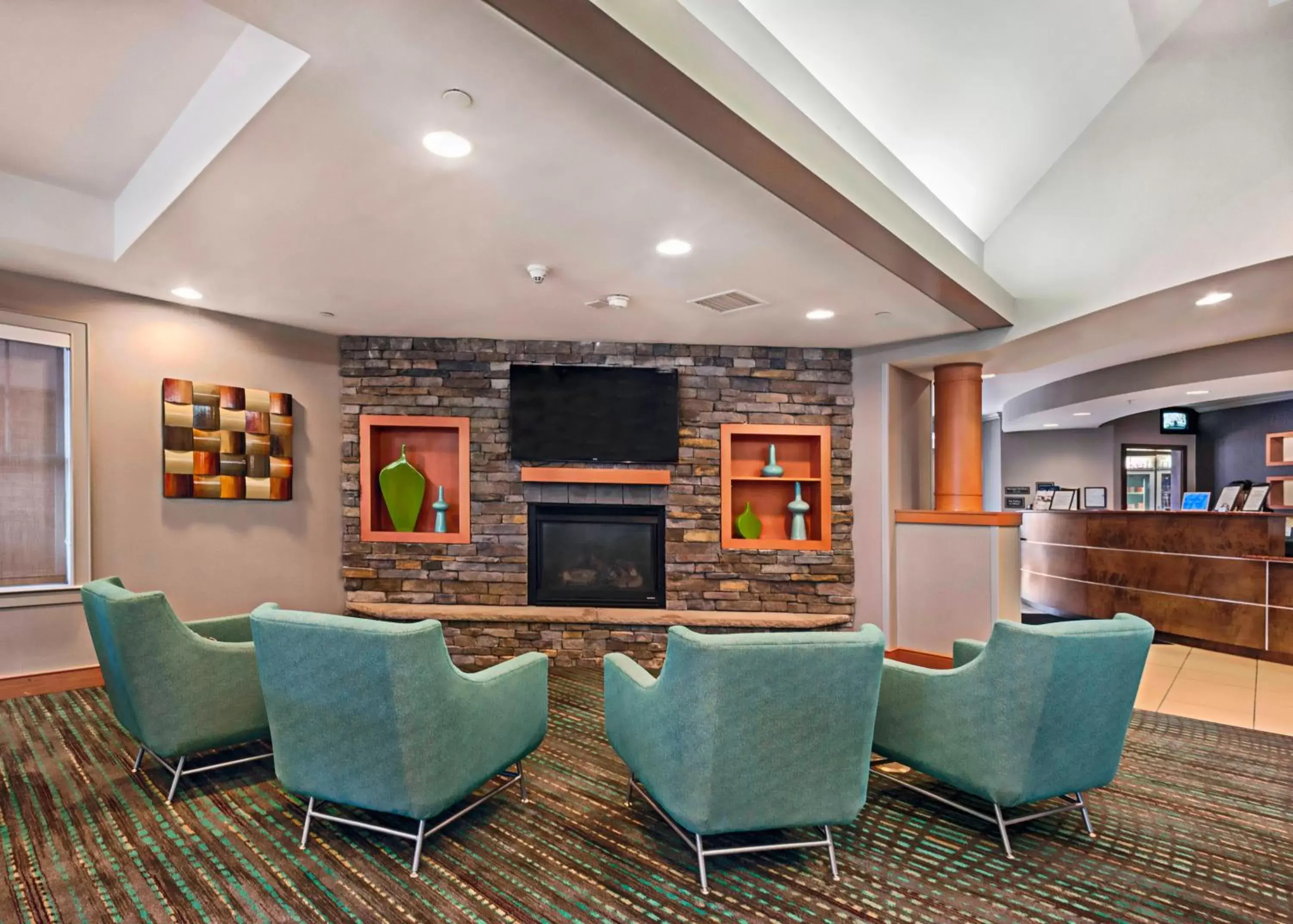 Lobby or reception, Lounge/Bar in Residence Inn Mt. Laurel at Bishop's Gate