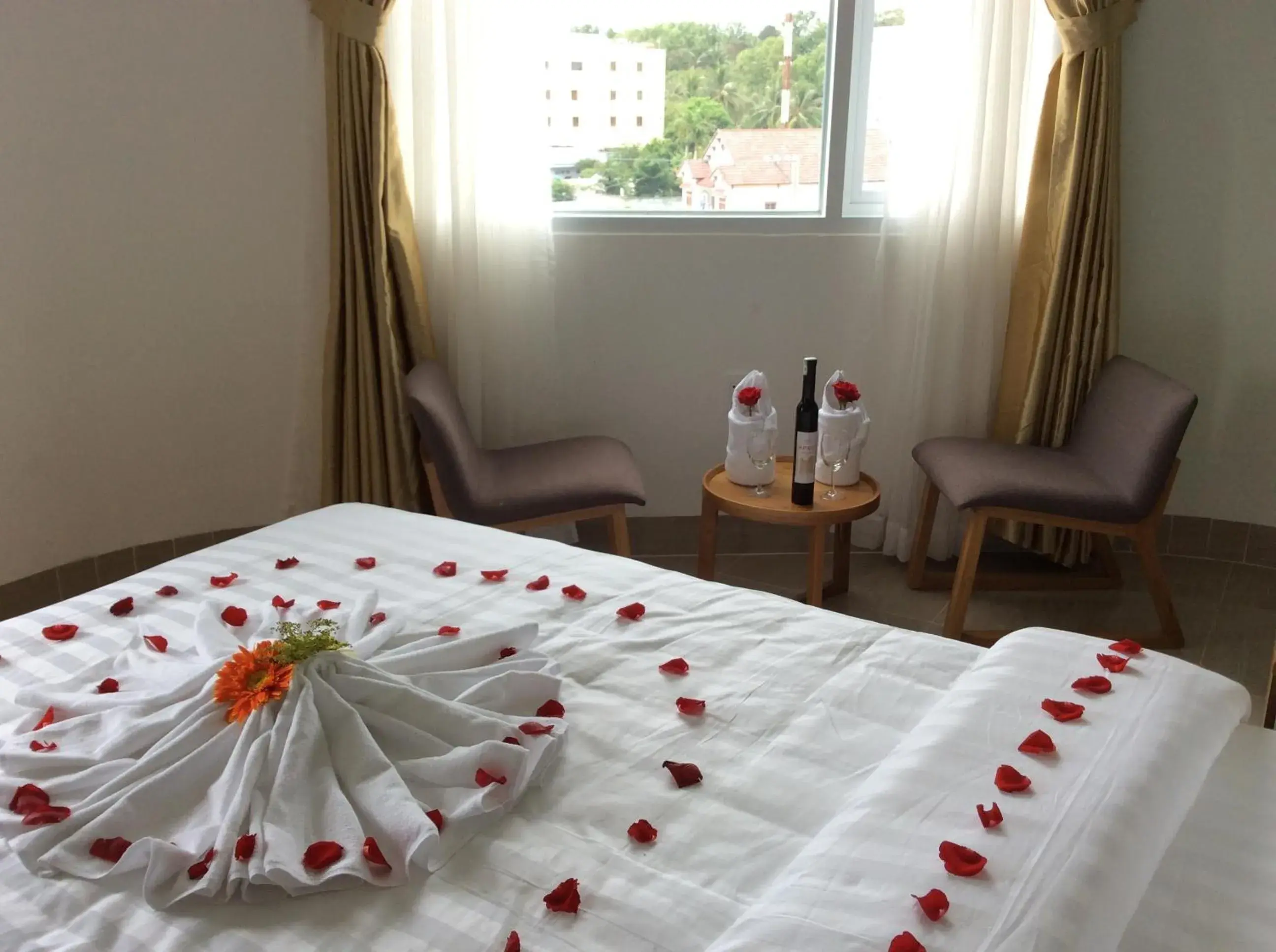 Decorative detail, Bed in Sailing Hotel Phú Quốc Island