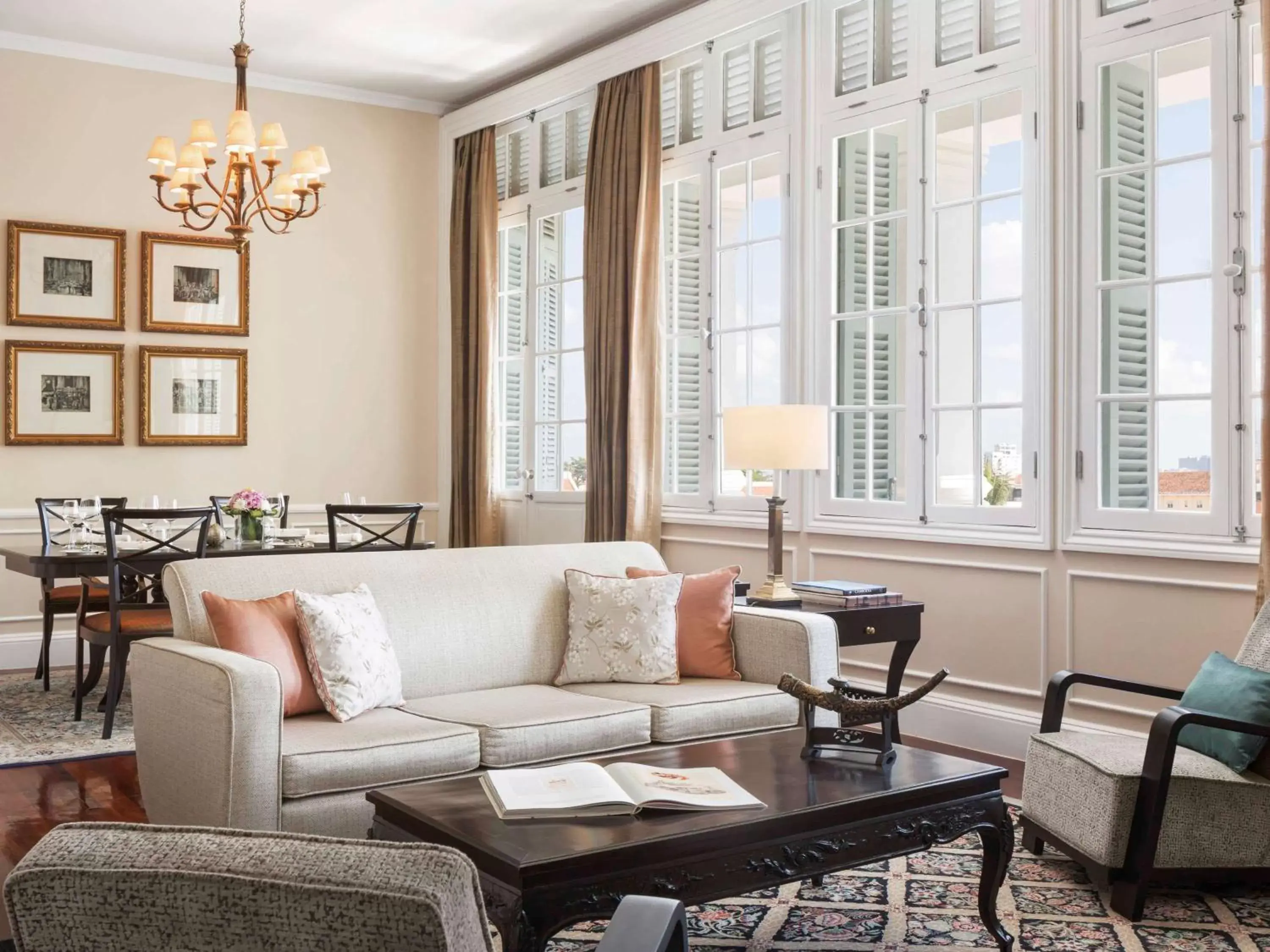 Photo of the whole room, Seating Area in Raffles Hotel Le Royal