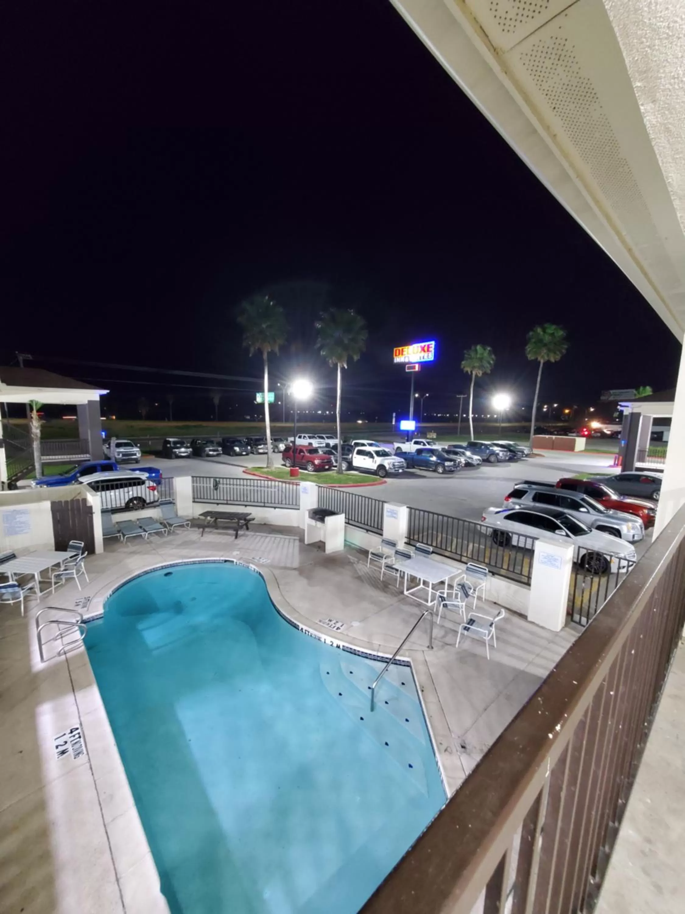 Pool view in Deluxe Inn and Suites
