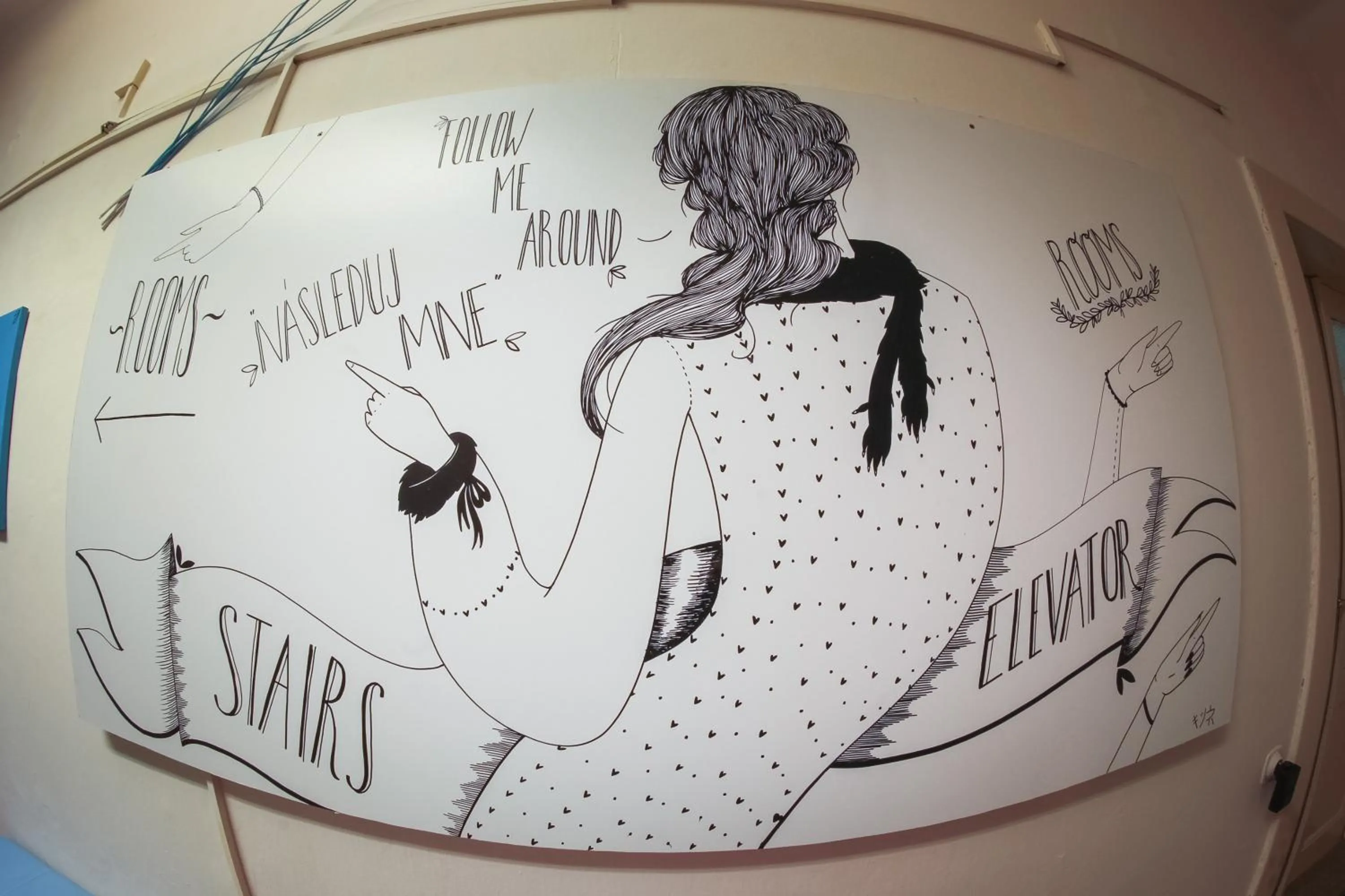 Decorative detail in Hostel Dakura