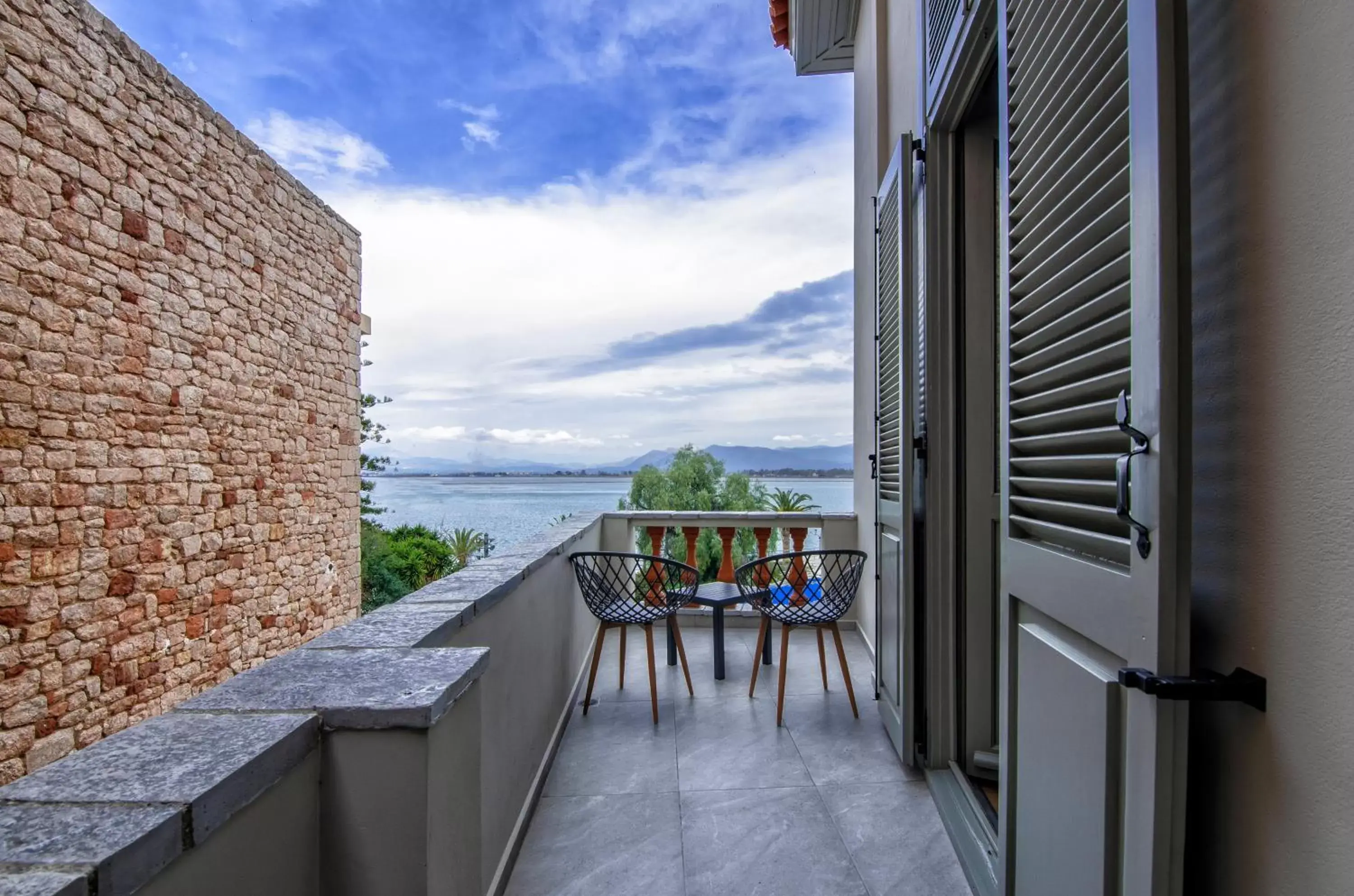 Patio, Balcony/Terrace in Impero Nafplio Hotel & Suites