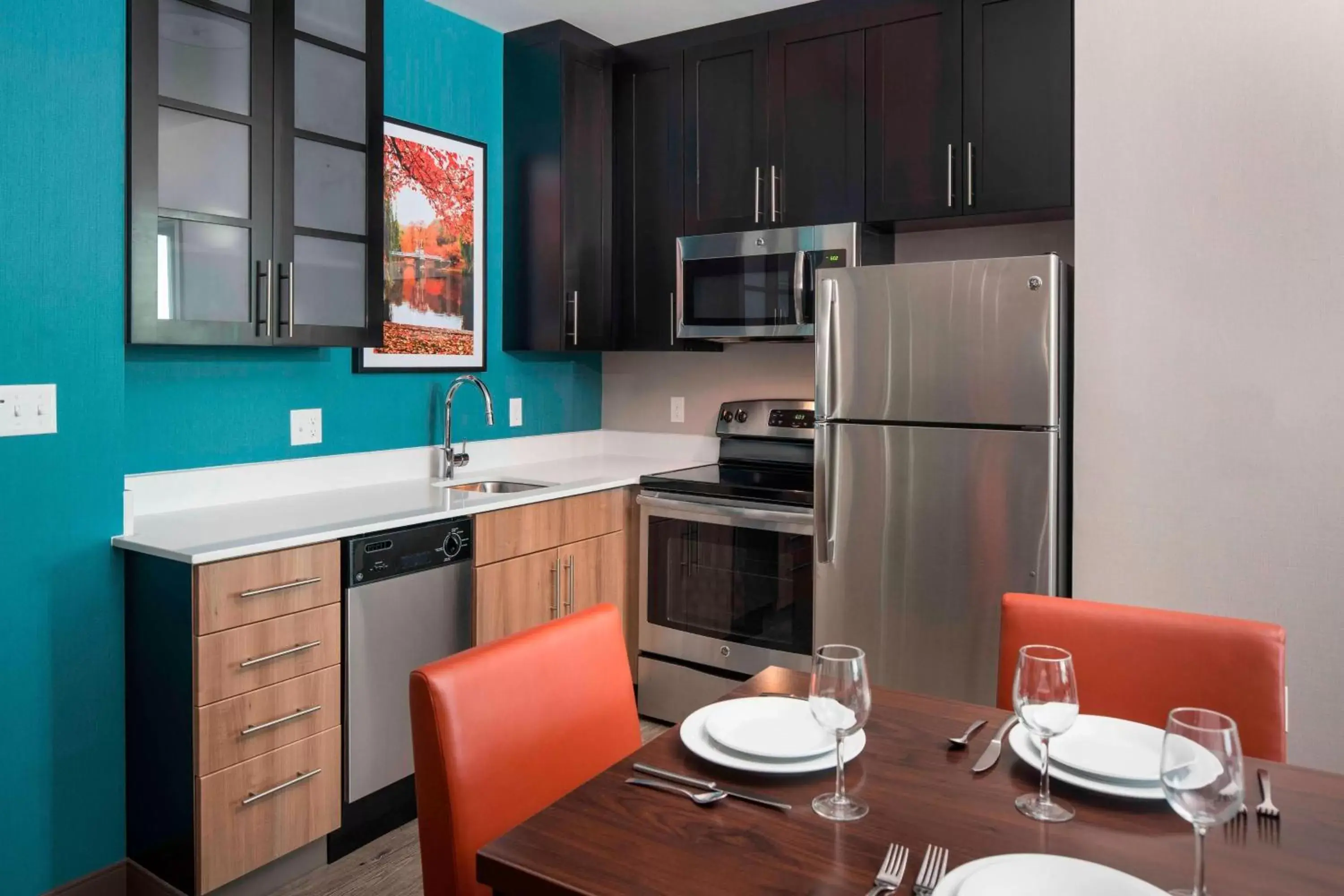 Kitchen or kitchenette, Kitchen/Kitchenette in Residence Inn by Marriott Boston Watertown