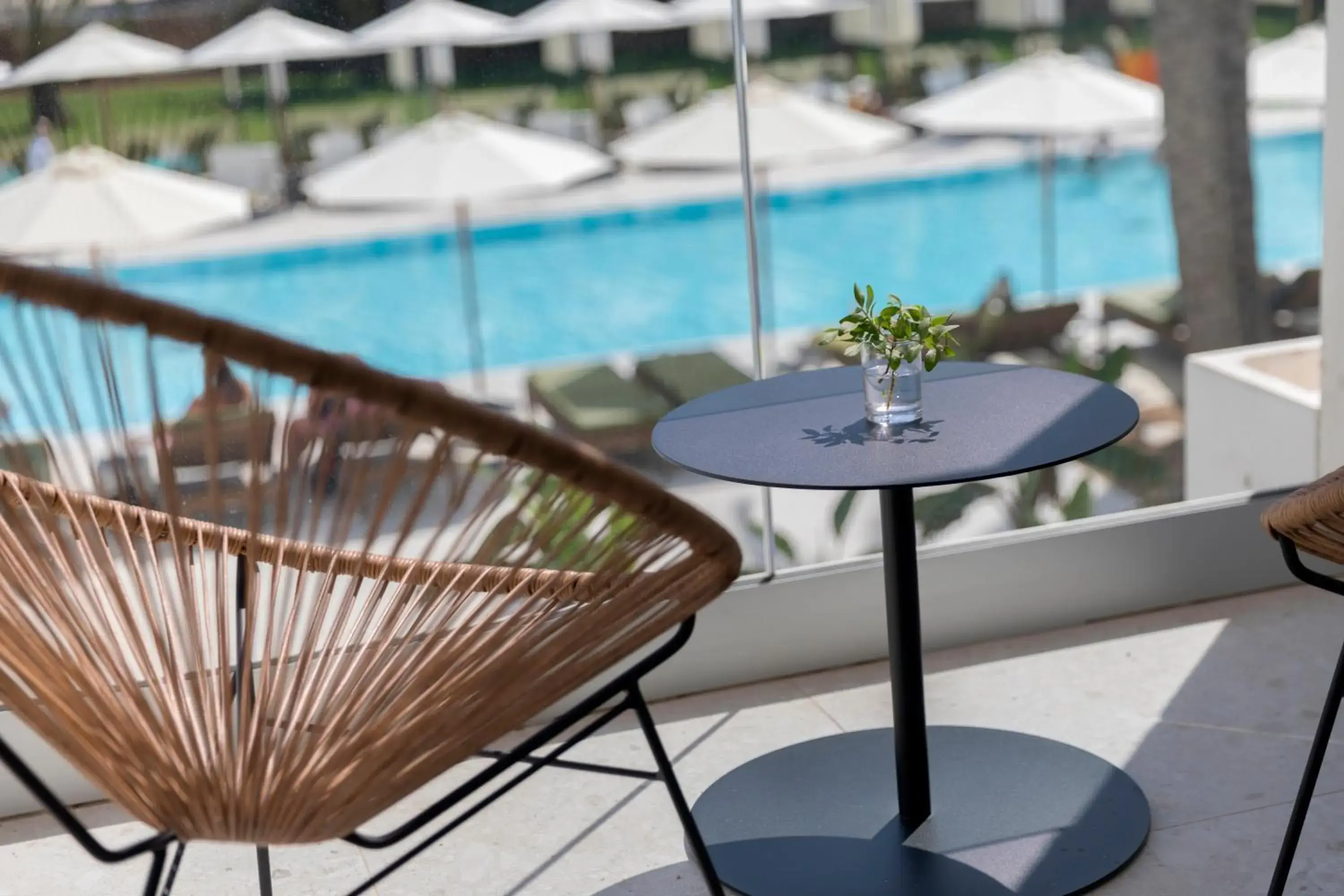 Balcony/Terrace, Pool View in HM Ayron Park