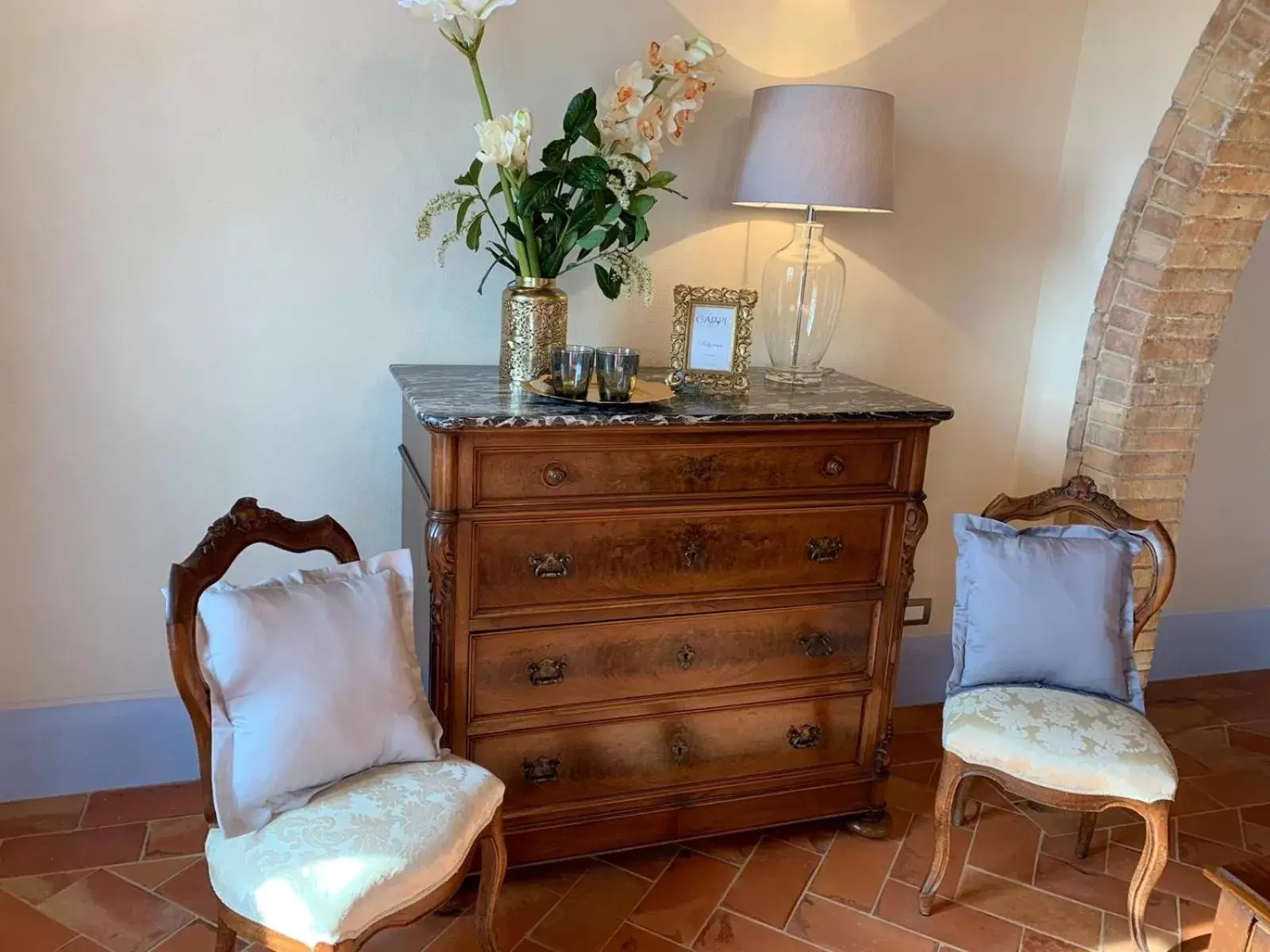 Seating Area in Cordella In Valdorcia Truffle and Olive Oil Resort