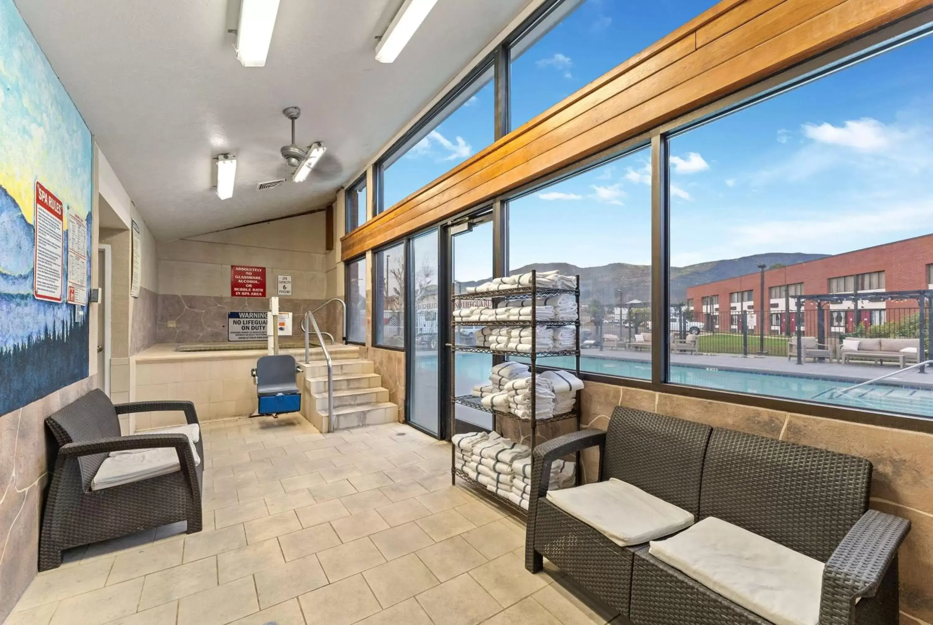 Pool view in Ramada by Wyndham Cedar City Pool view in Ramada by Wyndham Cedar City