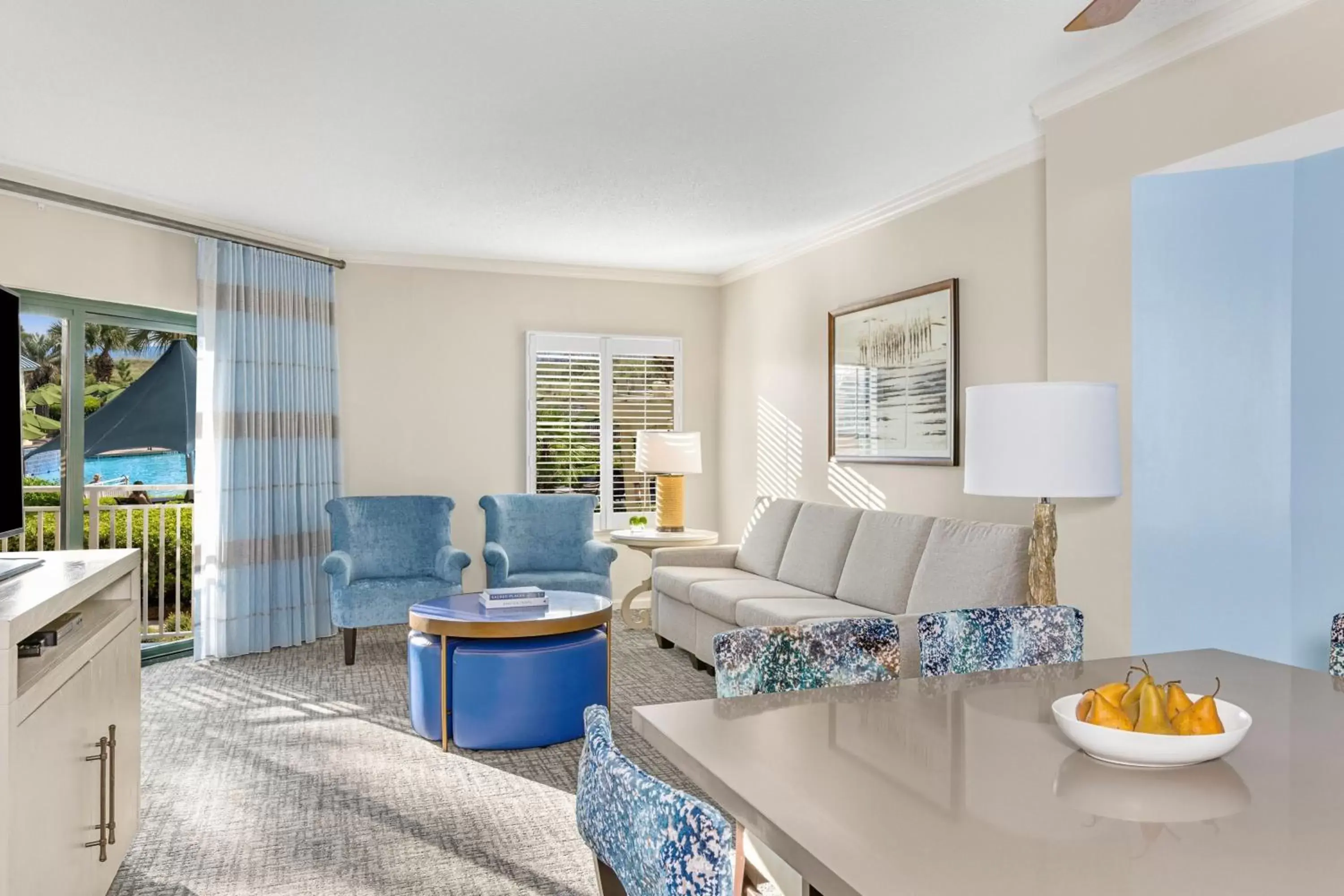 Living room, Seating Area in Marriott's Barony Beach Club