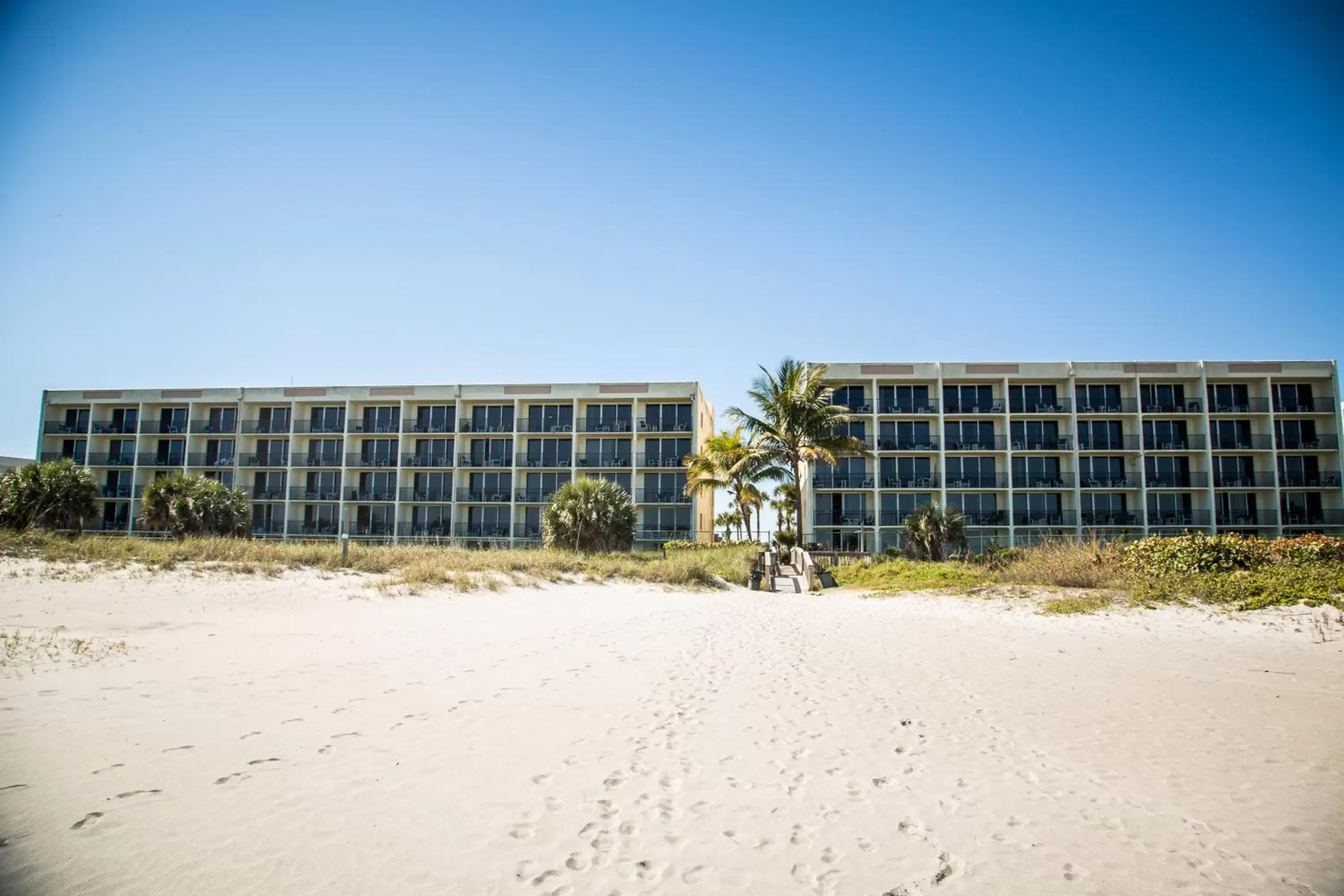 Beach, Property Building in Ocean Landings Resort