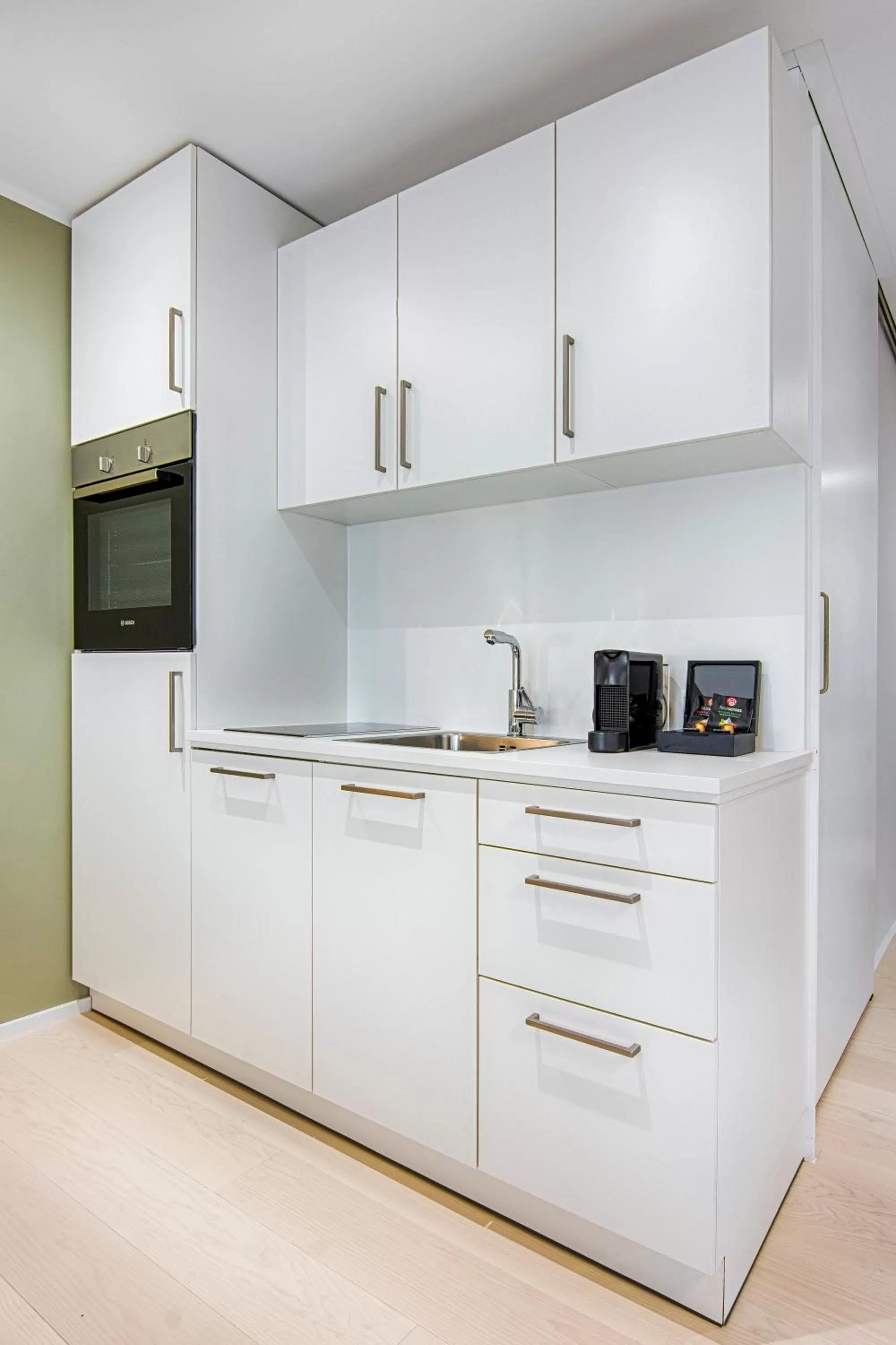 Kitchen or kitchenette in Business Hotel Maier