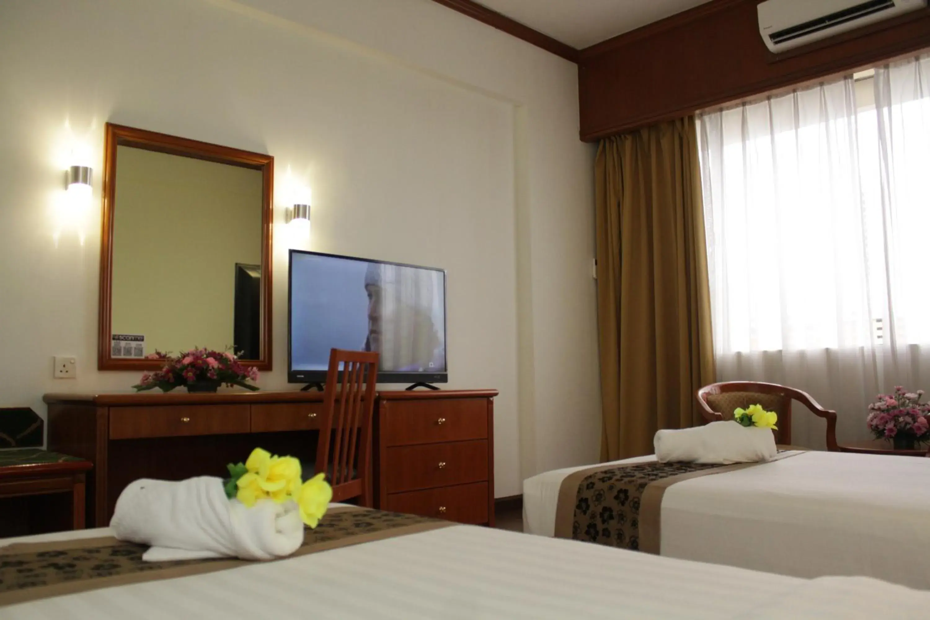 Bed in Hotel Sandakan