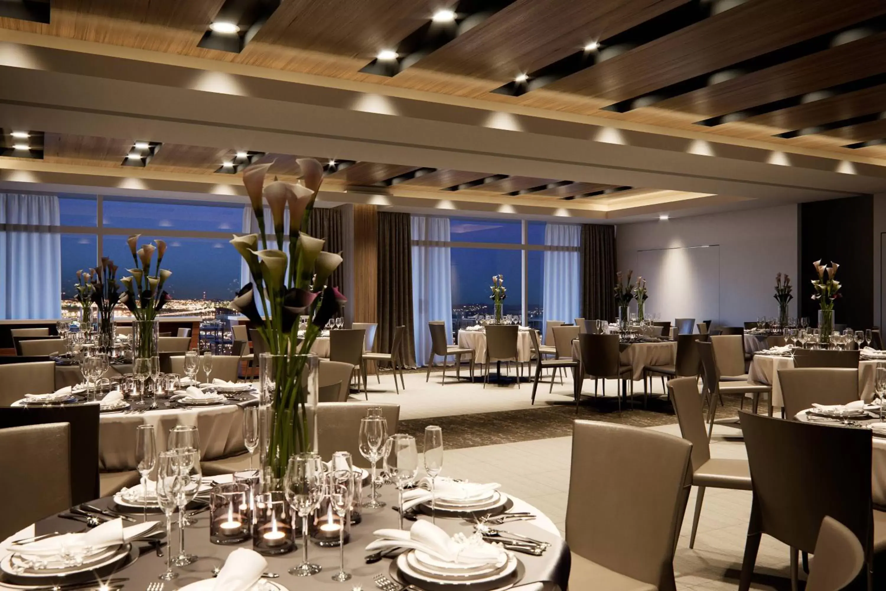 Meeting/conference room, Restaurant/Places to Eat in AC Hotel By Marriott Santa Marta