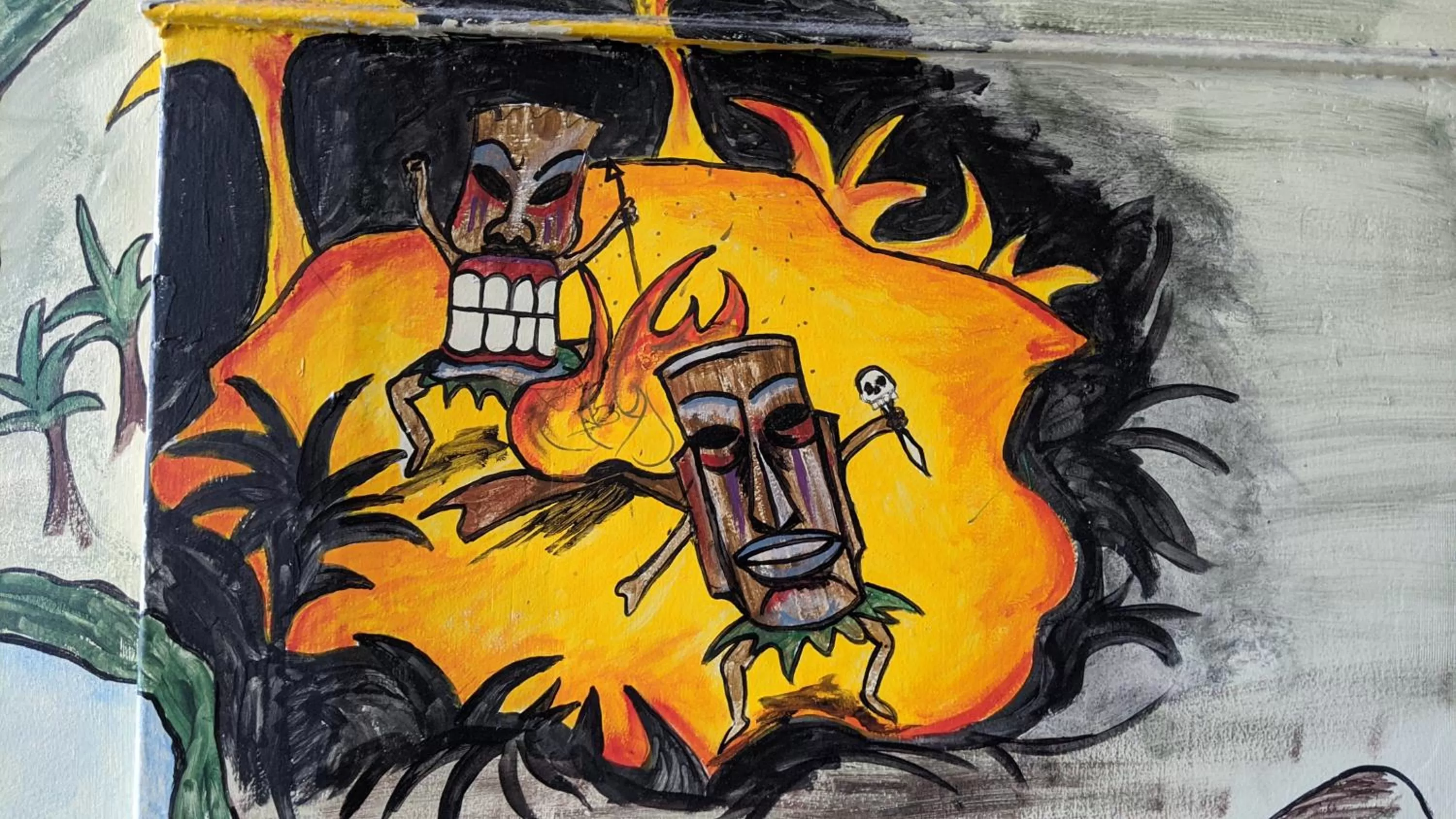 Decorative detail in The Pirate Haus Inn