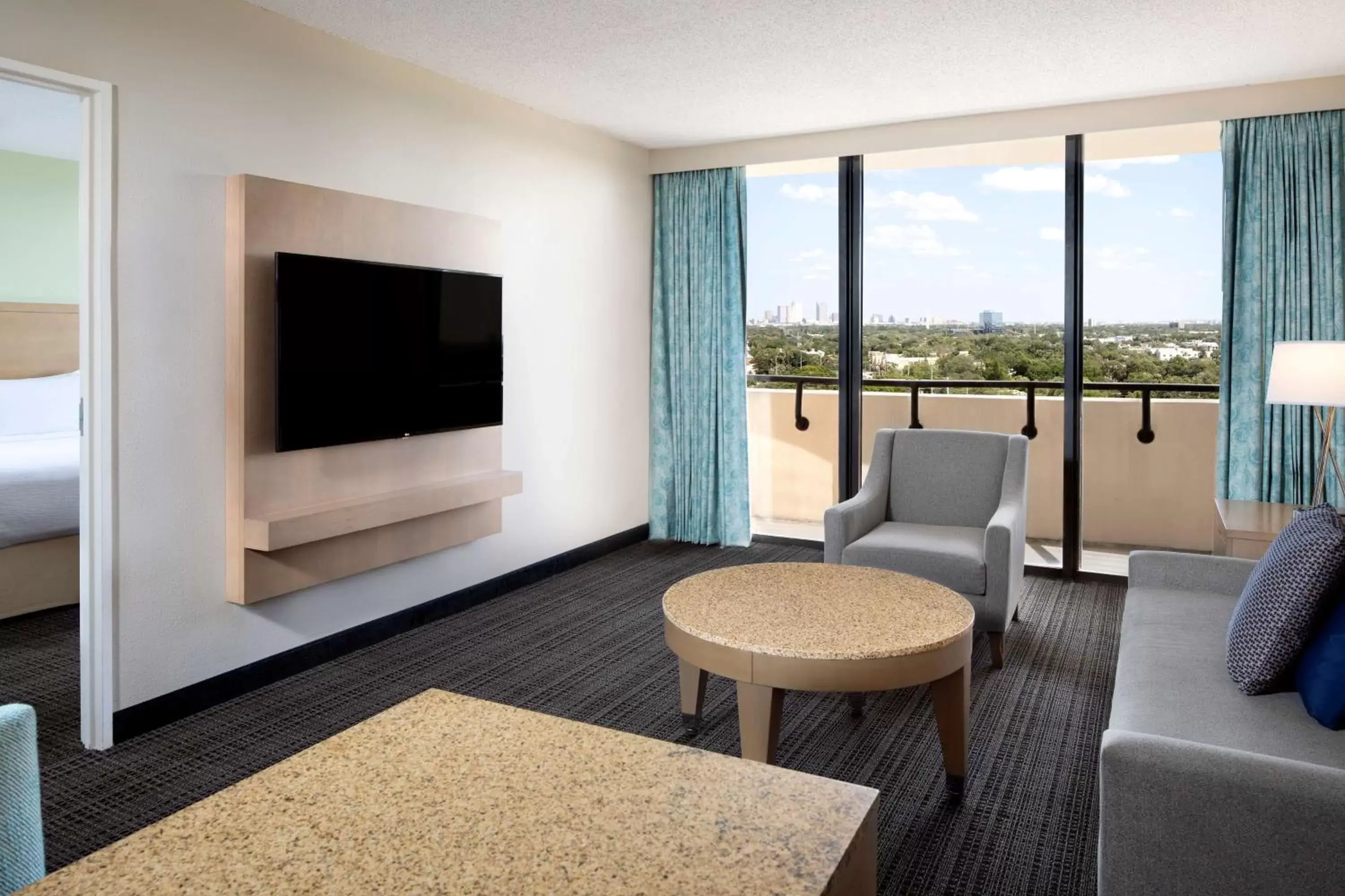 King Suite with City View - Non-Smoking in Embassy Suites by Hilton Tampa Airport Westshore King Suite with City View - Non-Smoking in Embassy Suites by Hilton Tampa Airport Westshore