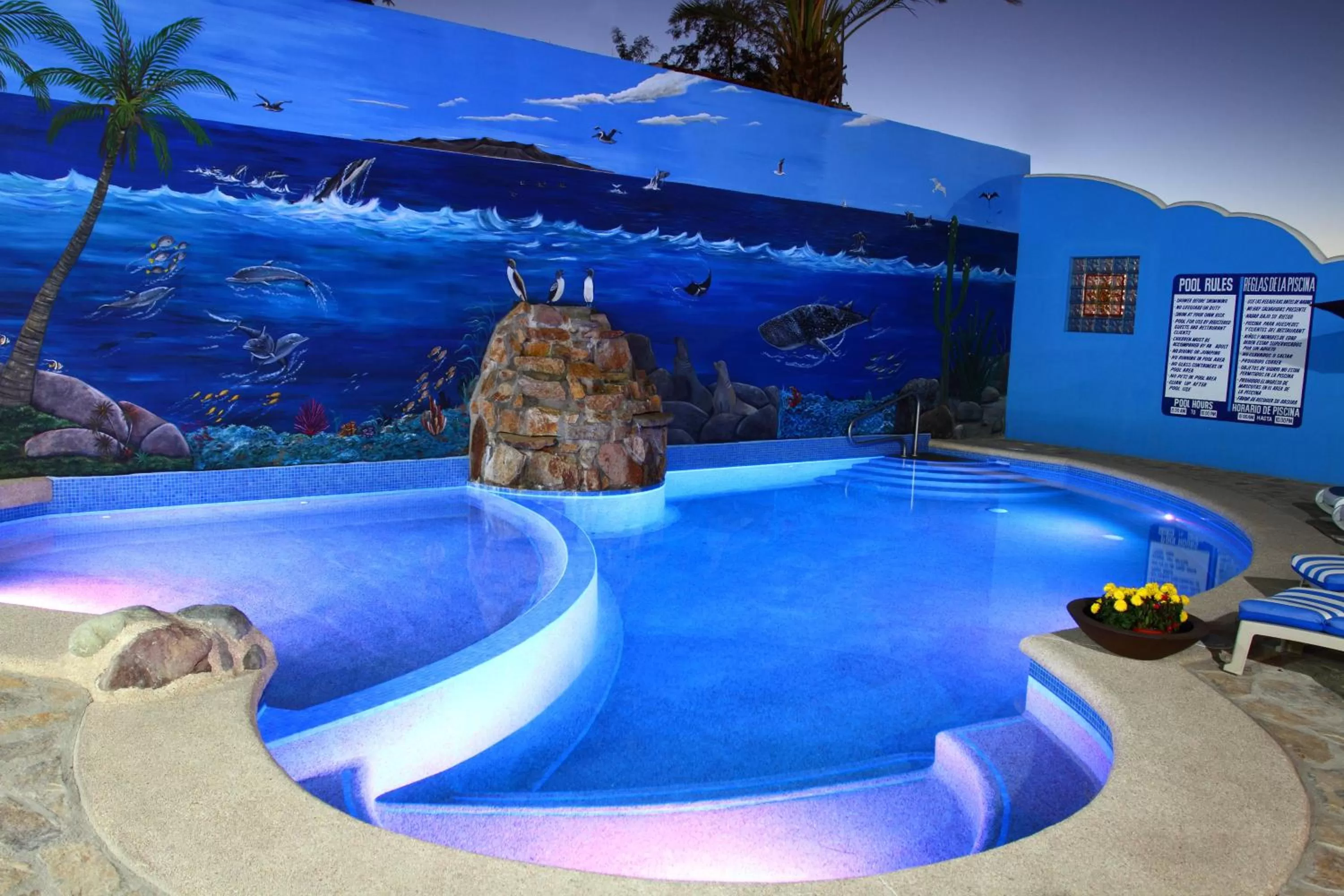 Swimming pool in Hotel Posada Luna Sol