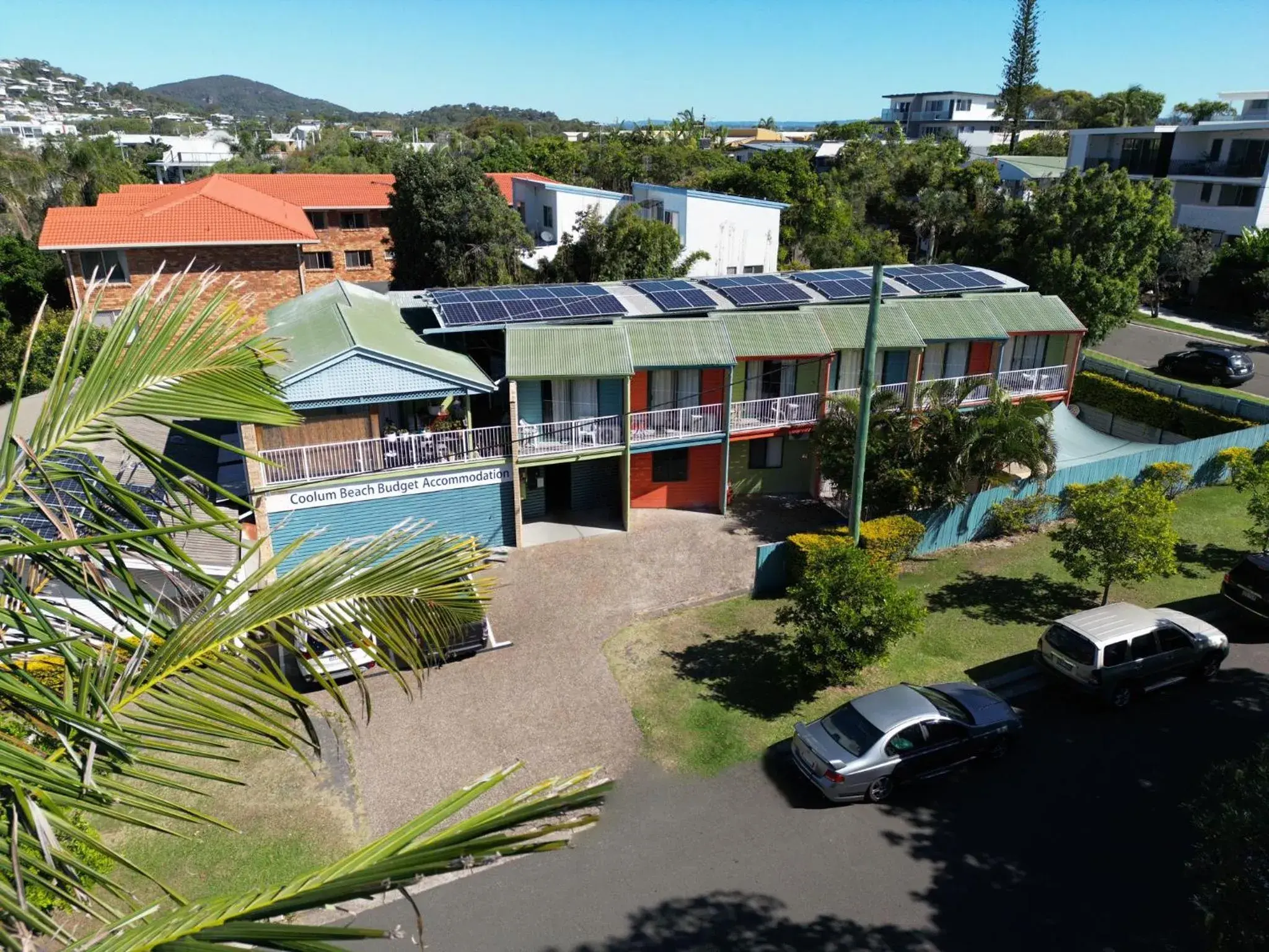 Property building, Bird's-eye View in Coolum Budget Accommodation
