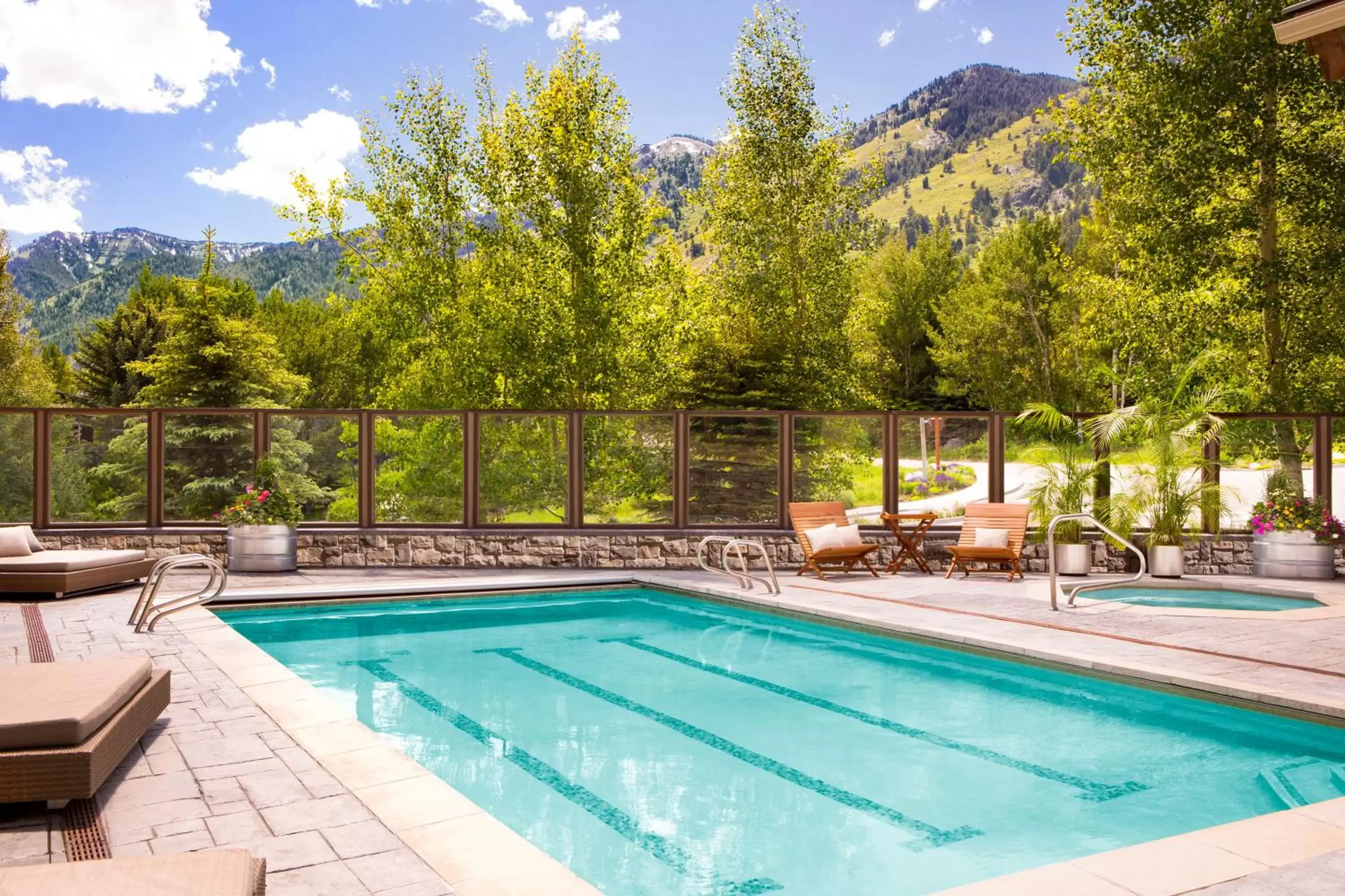 Pool view, Swimming Pool in Teton Mountain Lodge and Spa, a Noble House Resort