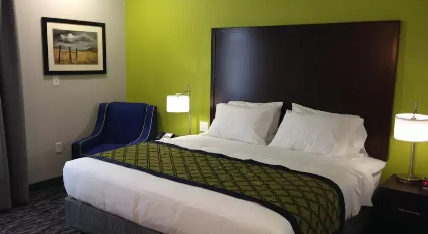 Bed in Hawthorn Suites by Wyndham San Angelo