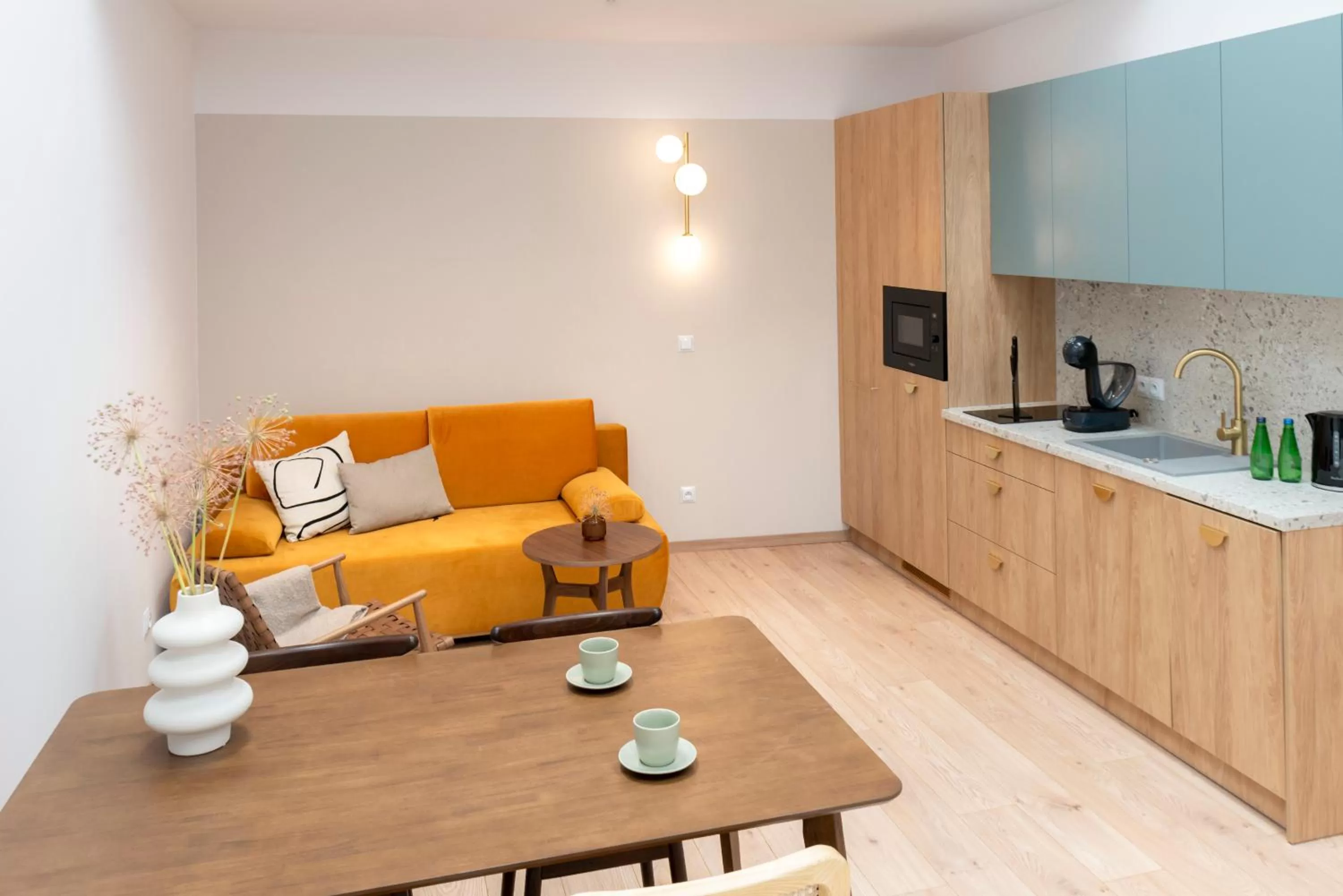 Kitchen or kitchenette in Monciak55 Sopot Apartments