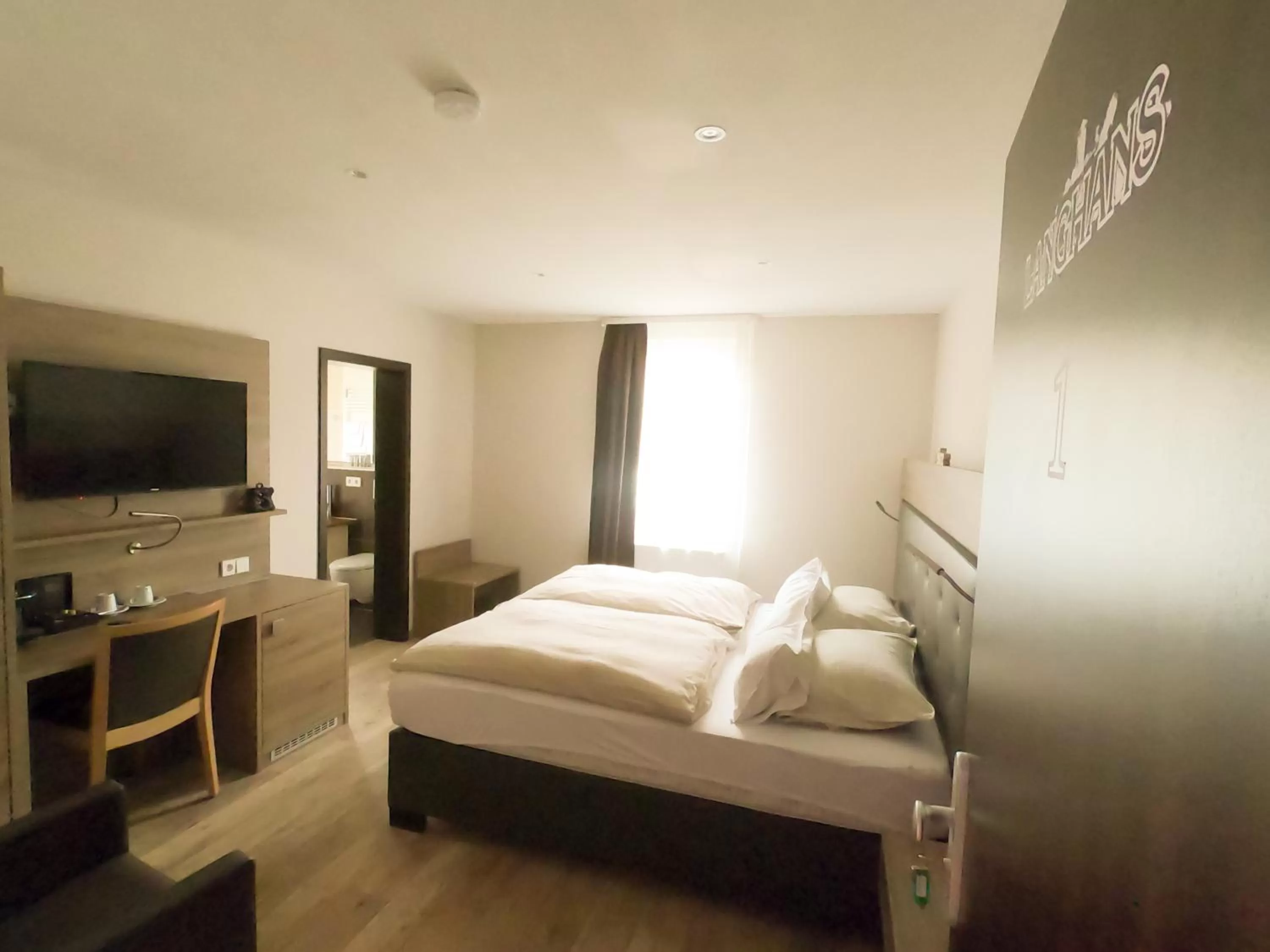 Bed in Hotel Langhans