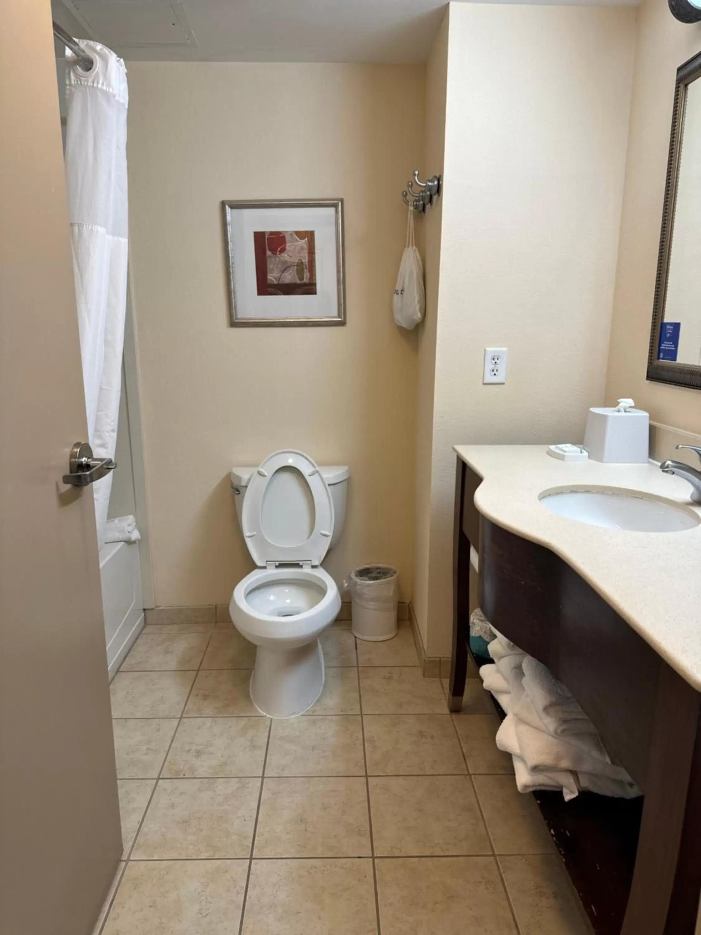 Toilet, Bathroom in Hampton Inn Virginia Beach-Oceanfront South