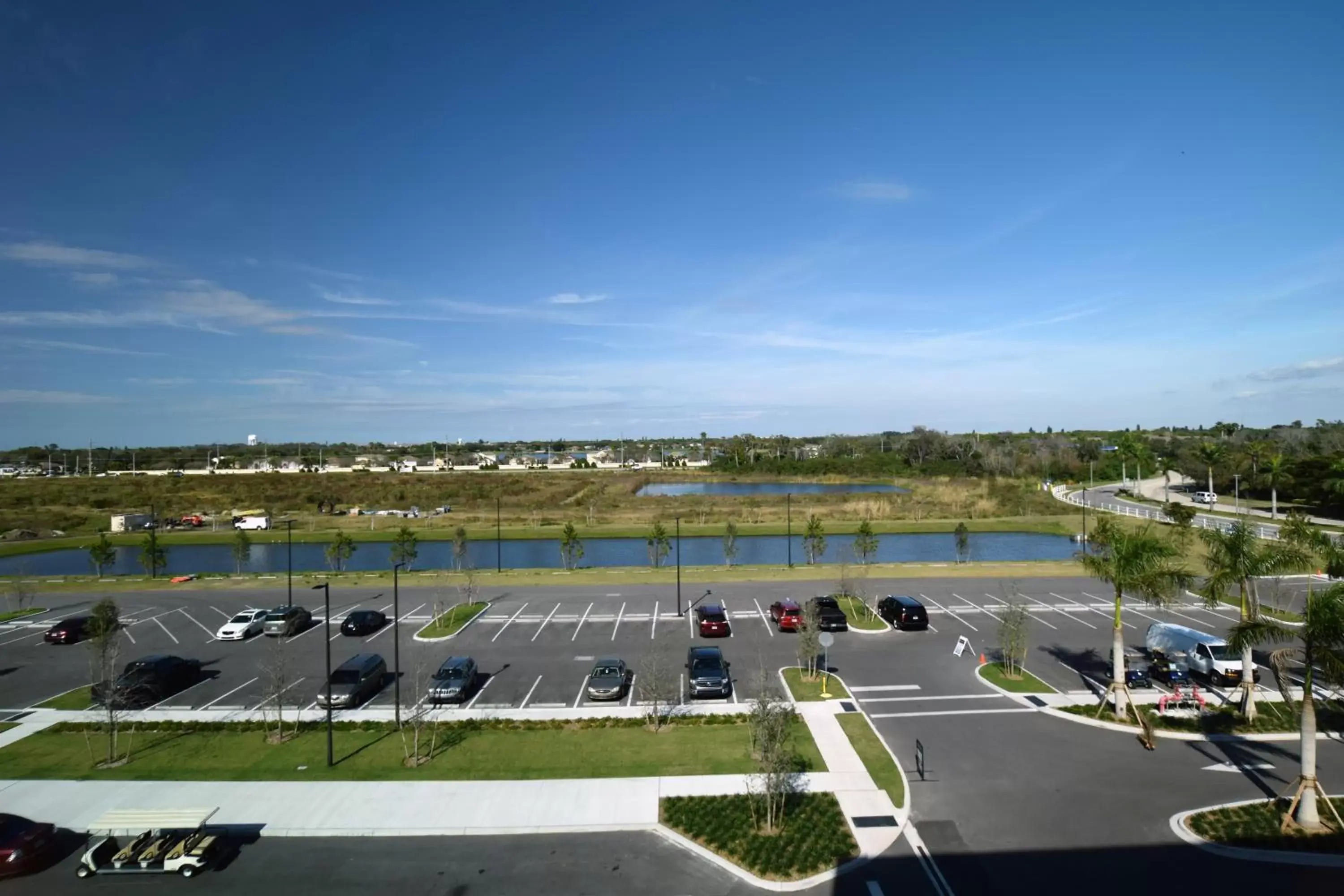 Quiet street view in Legacy Hotel at IMG Academy